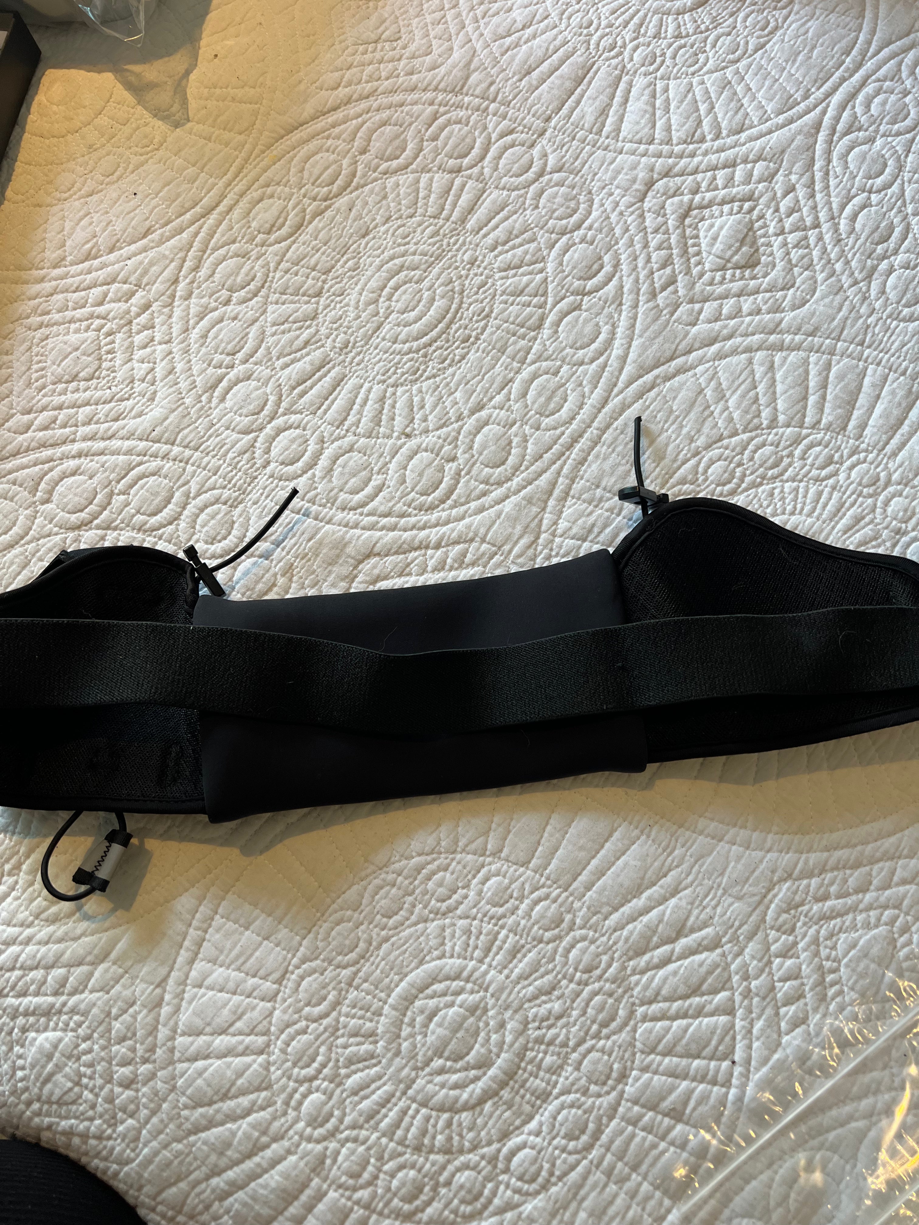 Waist black running bag
