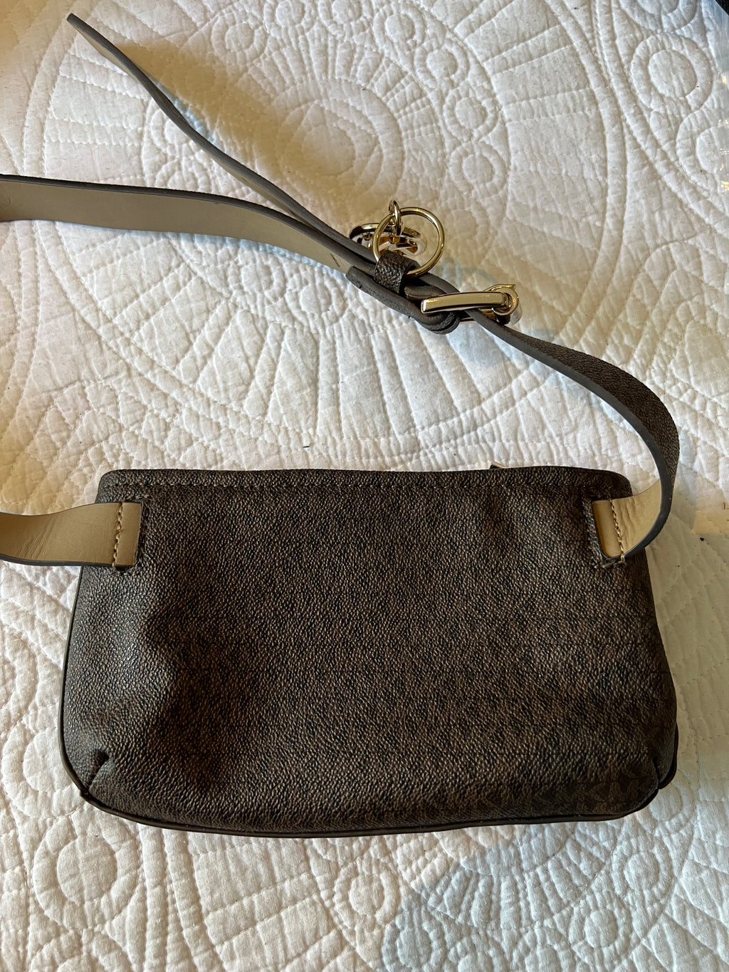 Michael Kors Grey bag Brown leather style small strap bag