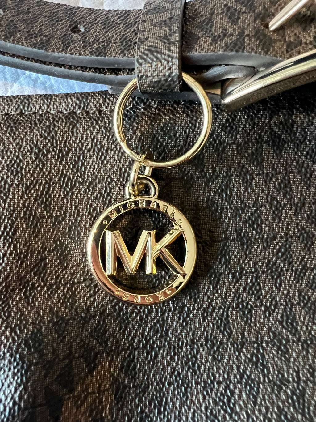 Michael Kors Grey bag Brown leather style small strap bag