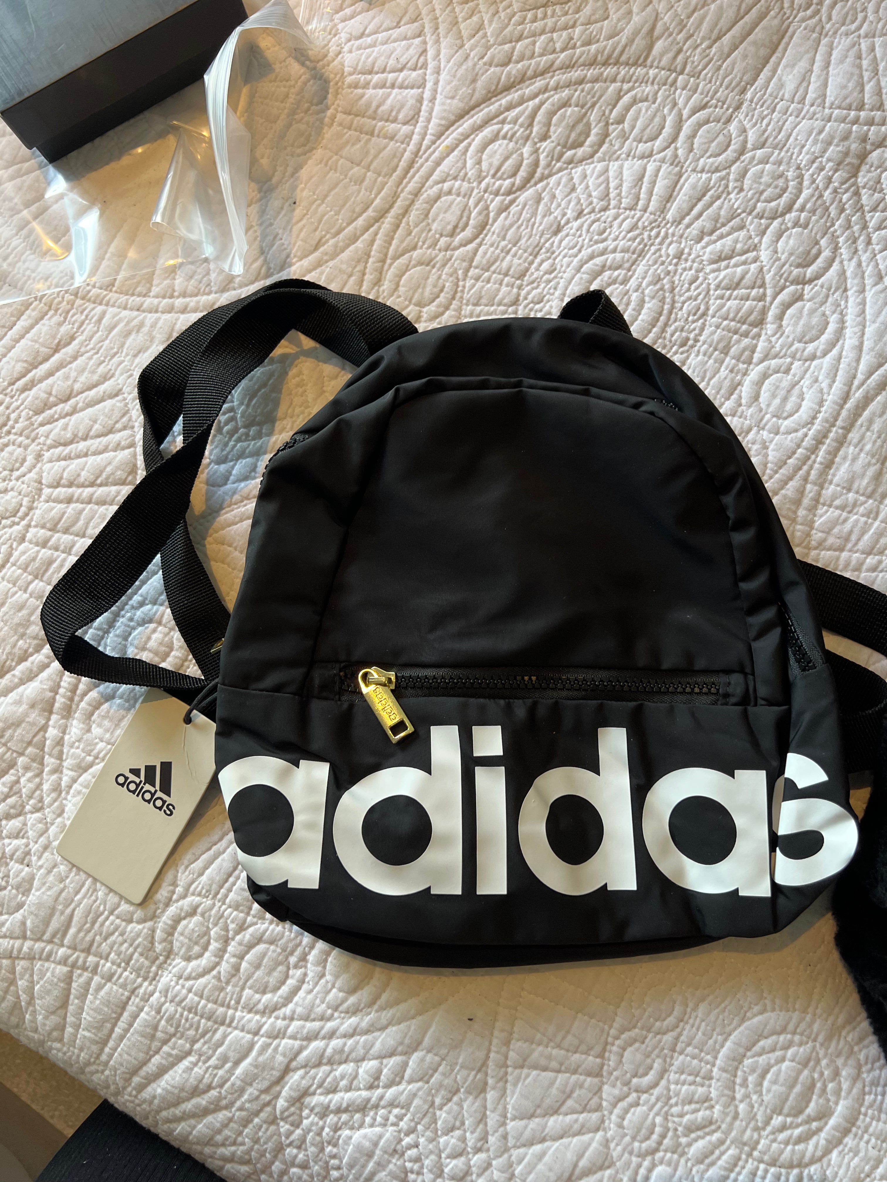 Adidas black small backpack