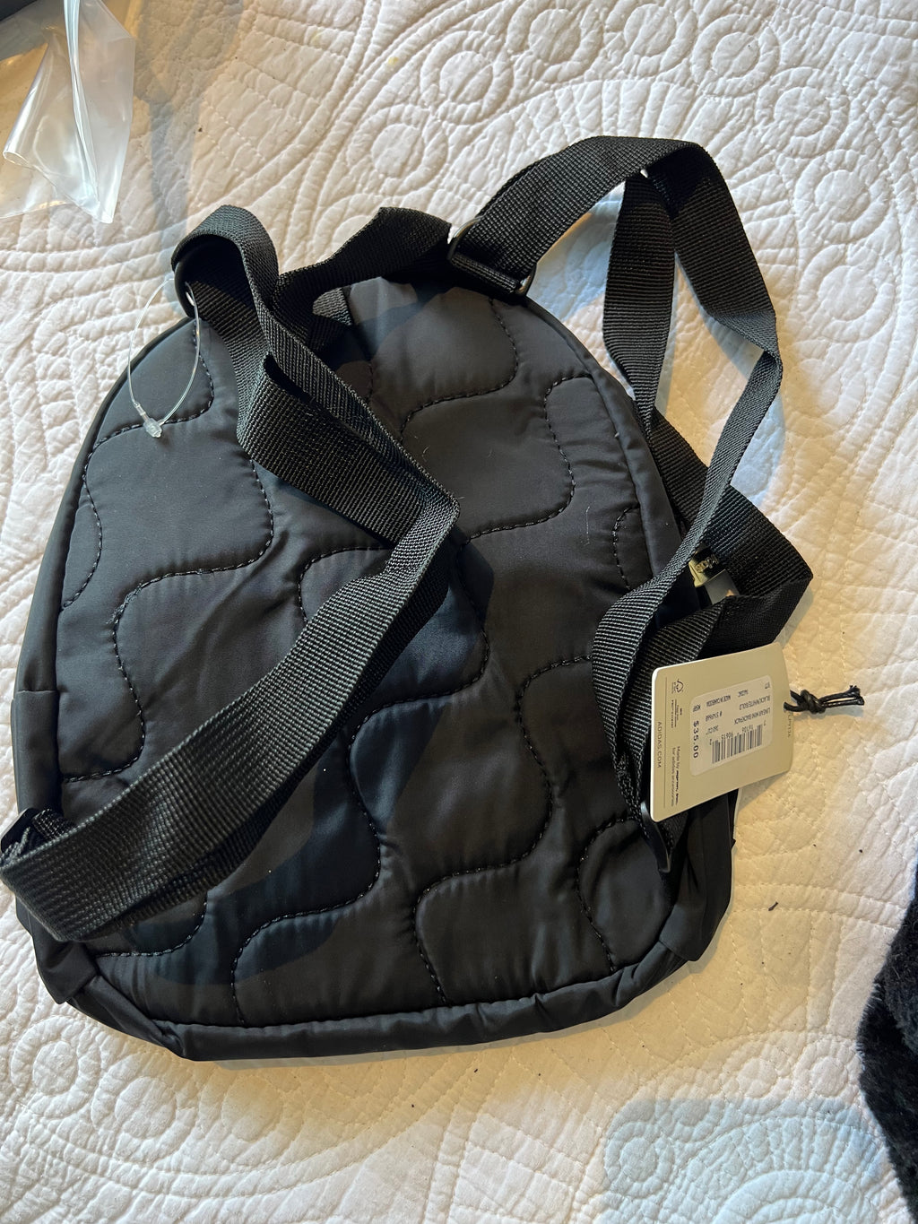 Adidas black small backpack