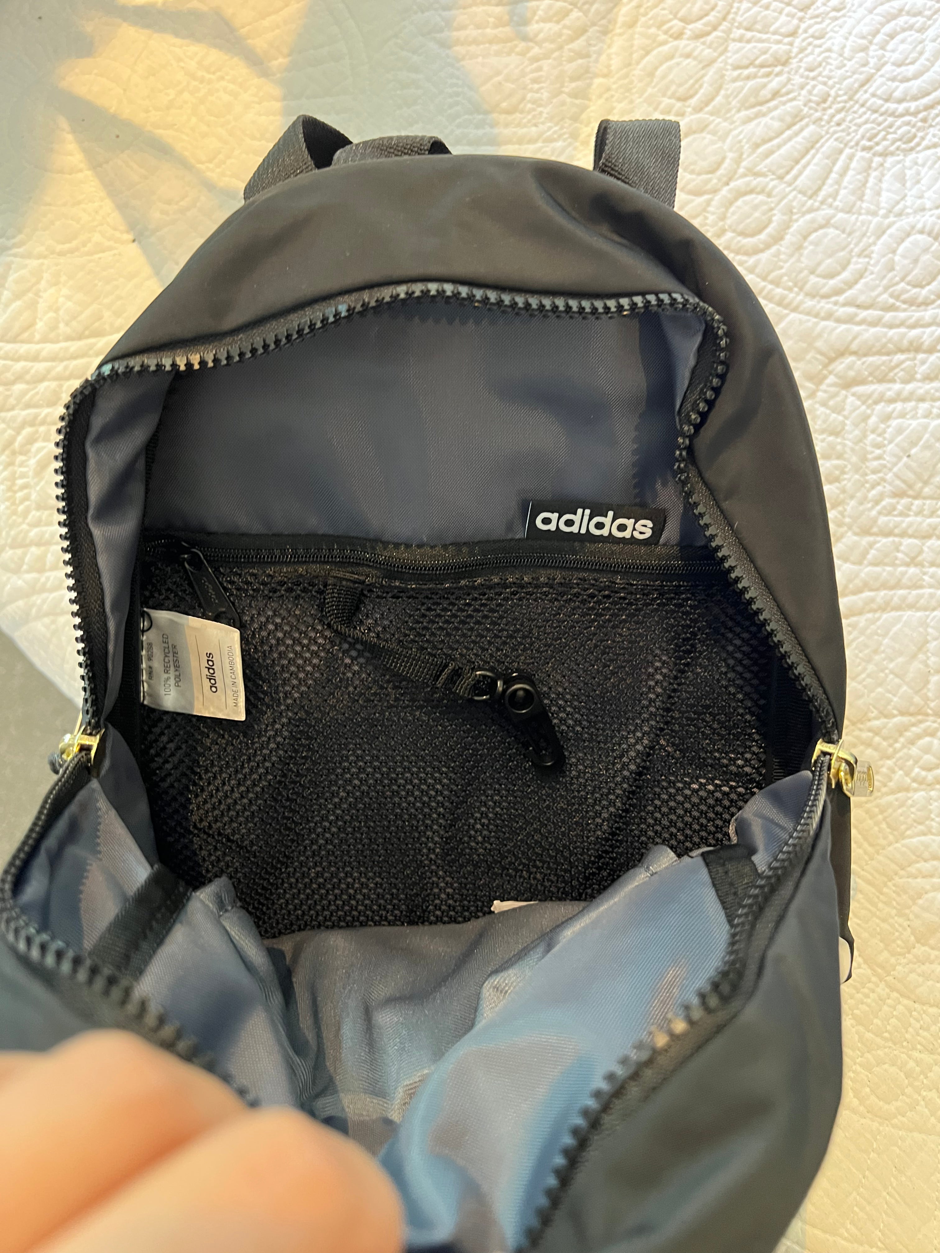 Adidas black small backpack