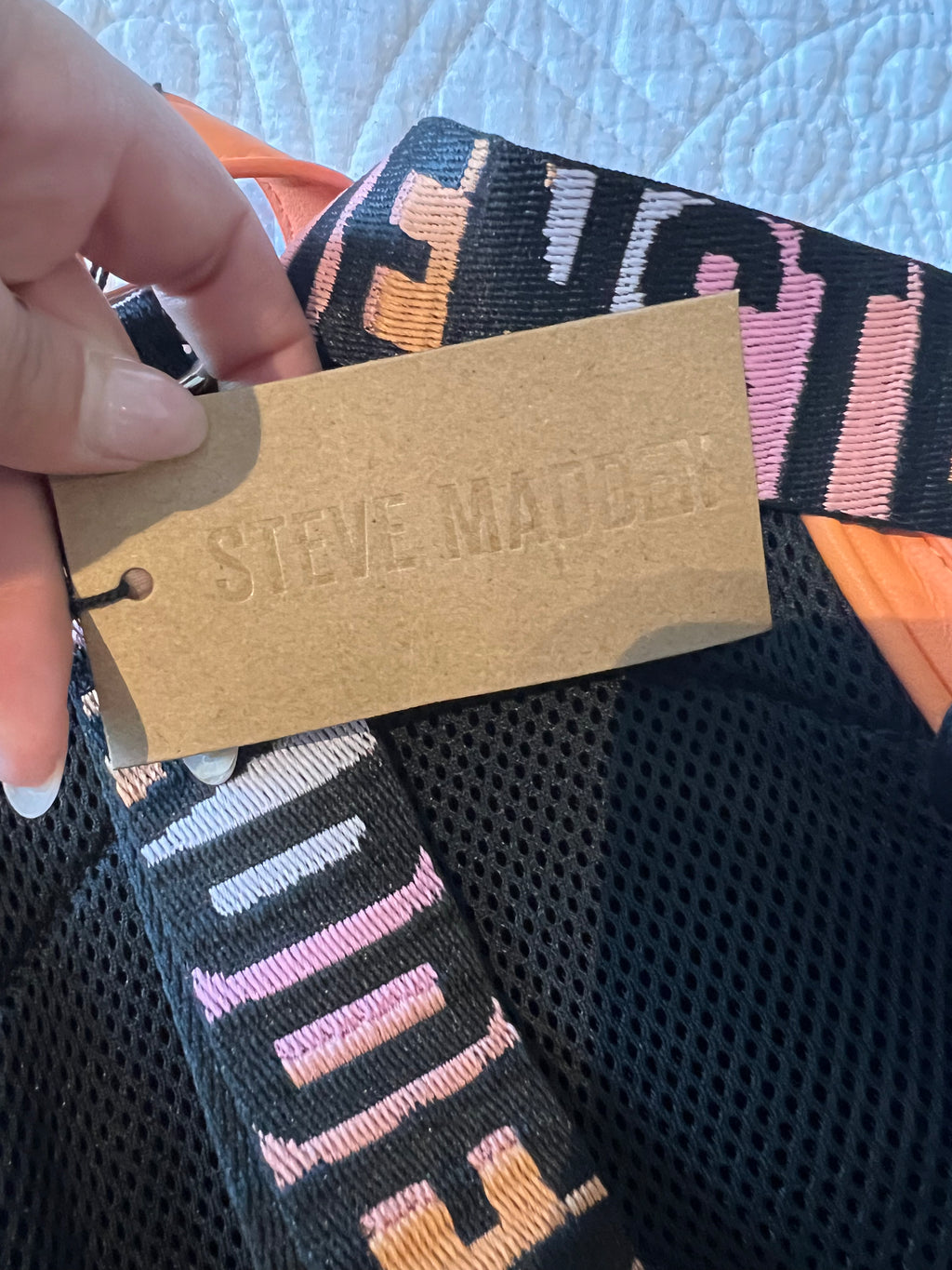 Steve Madden Mini orange backpack