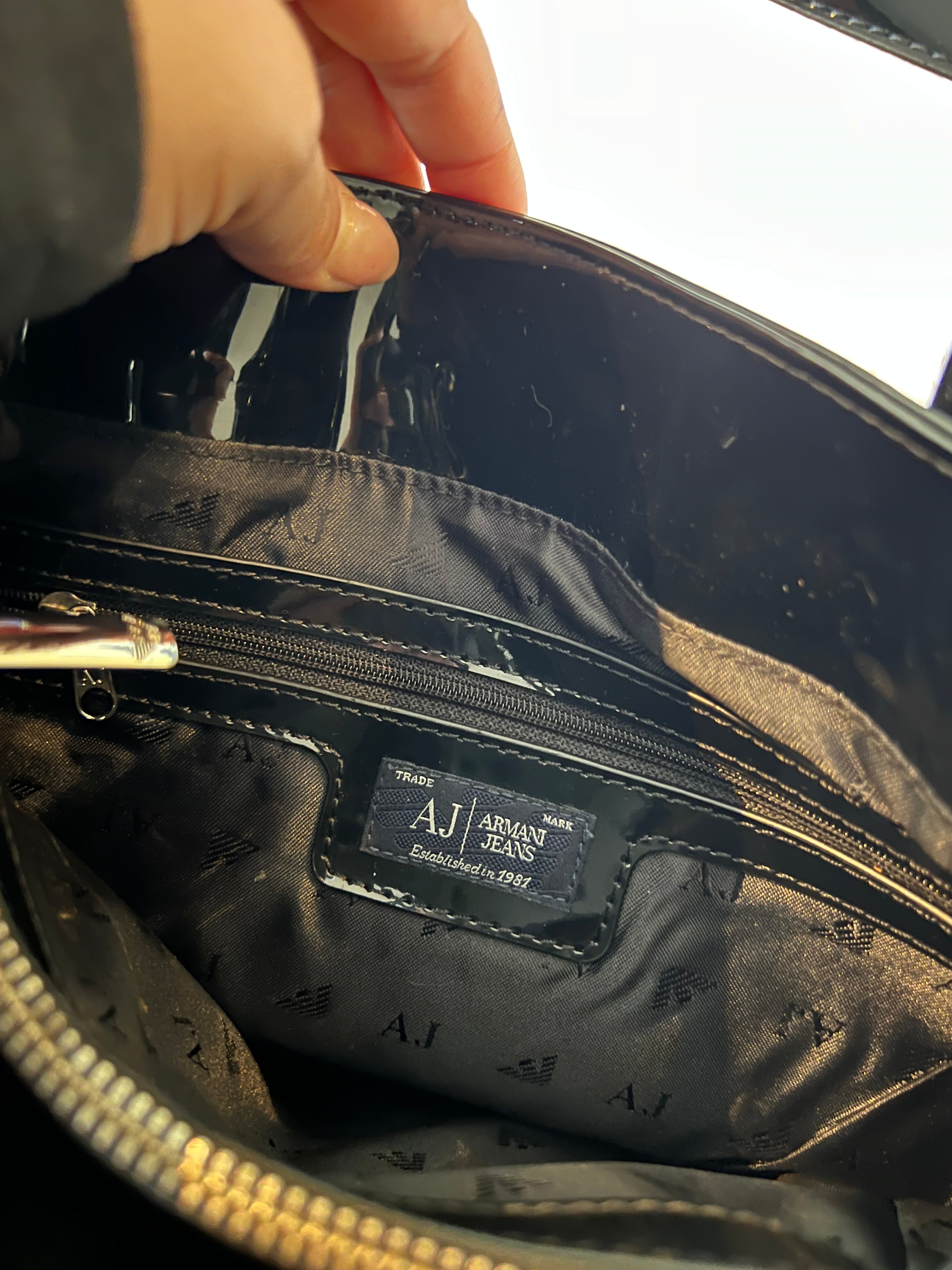 Armani Jeans black Med hand bag