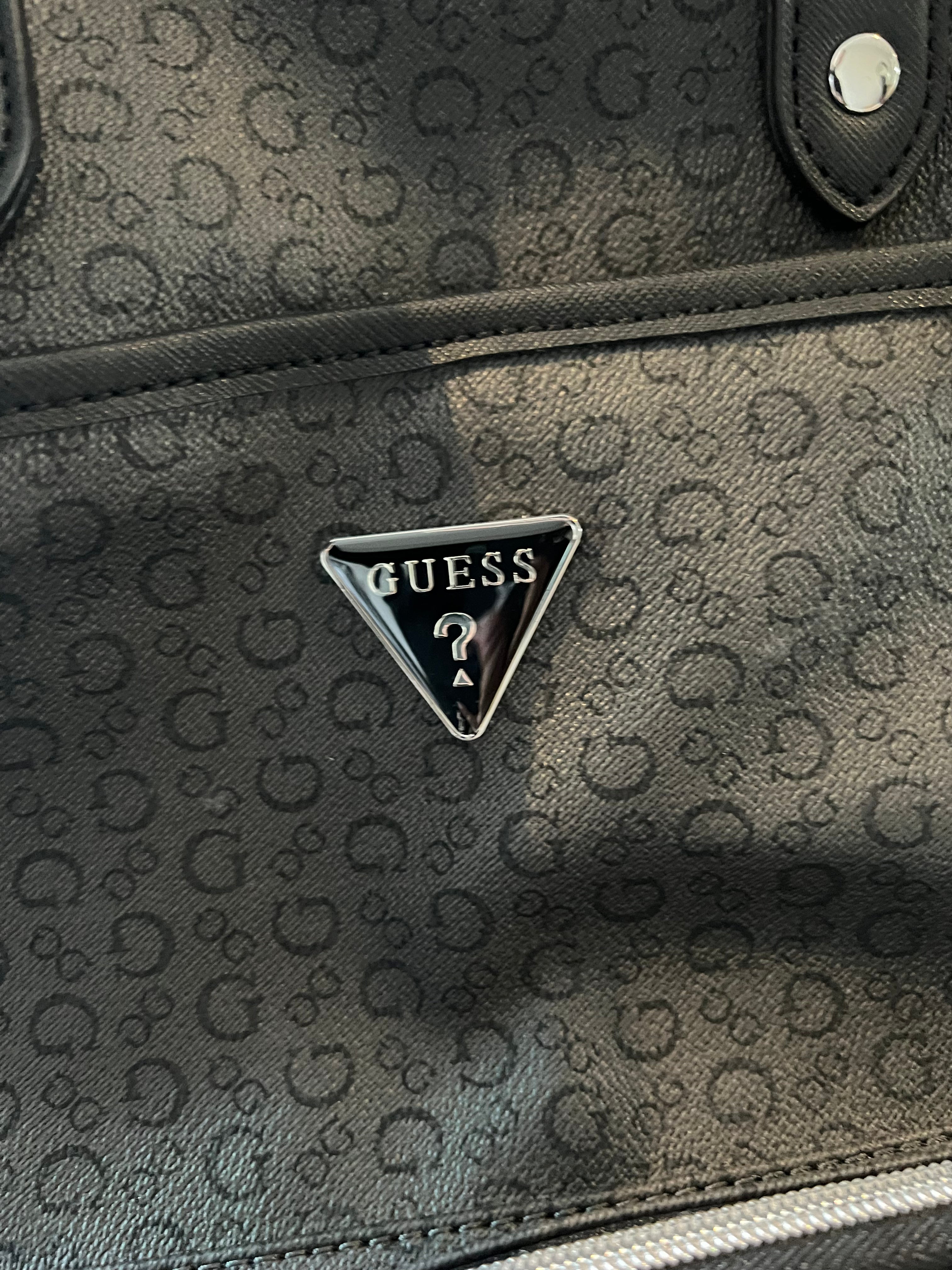 Guess large grey/black back pack