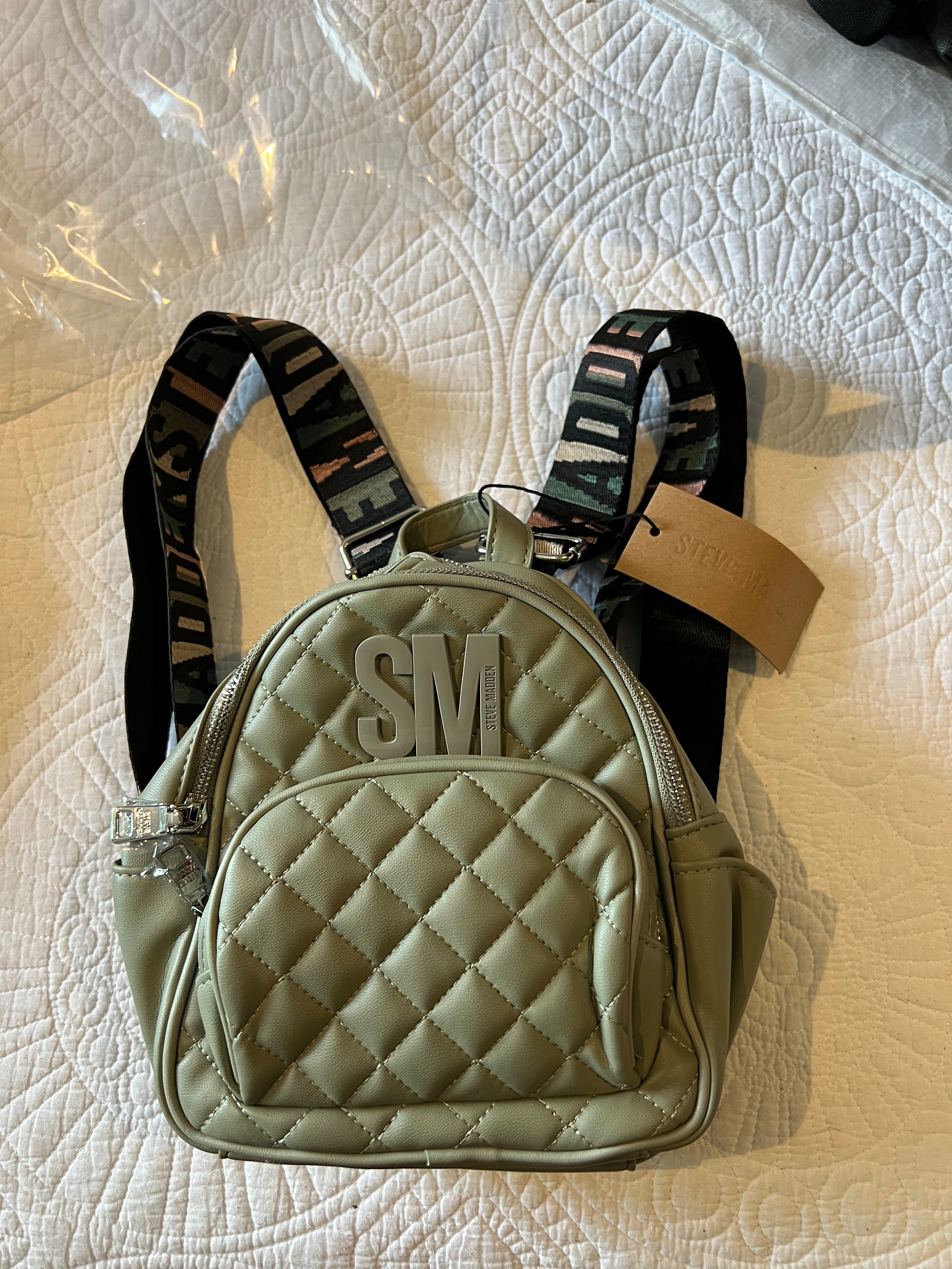 Steve Madden Mini green backpack