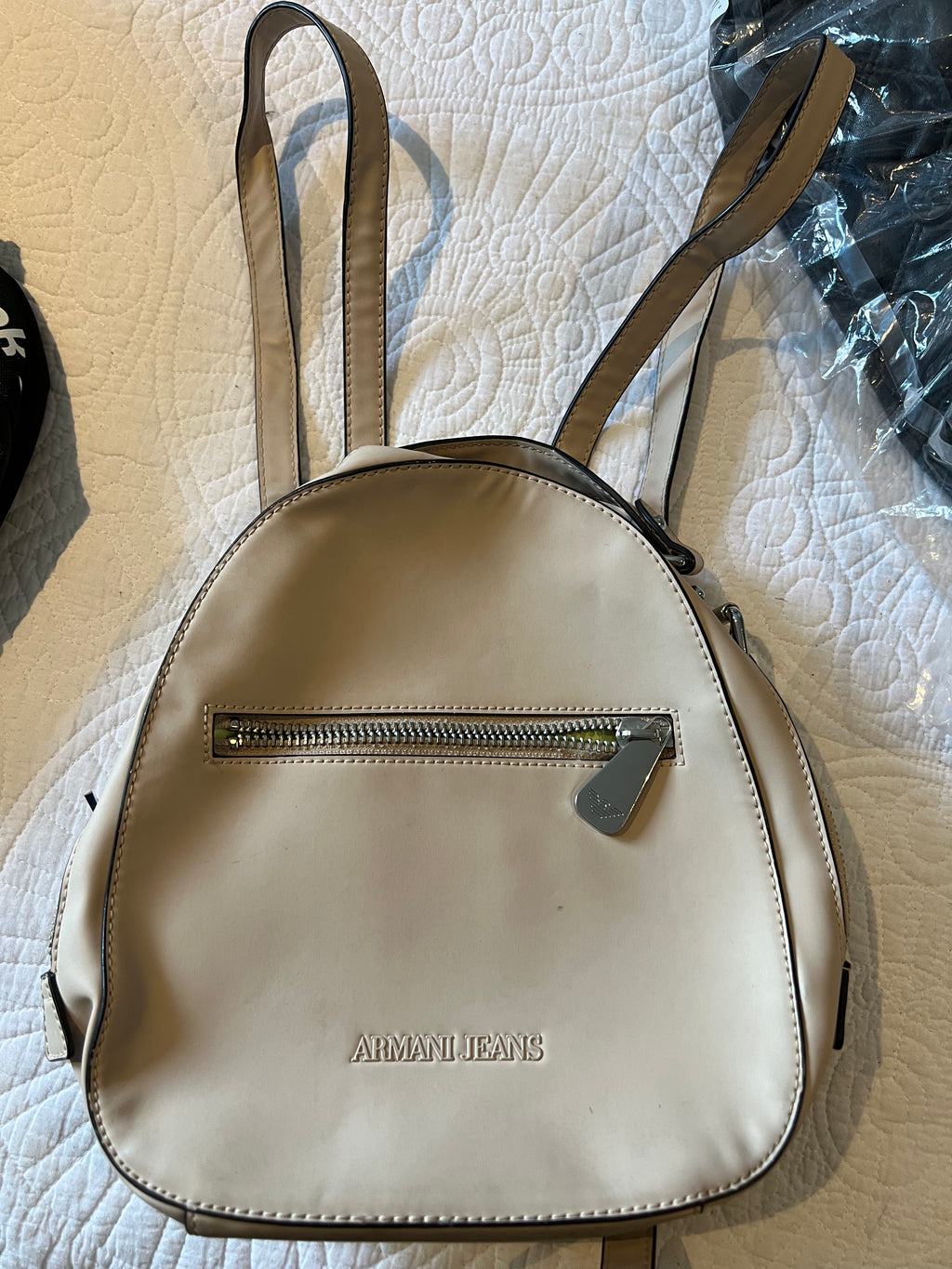 Armani Jeans Beige mini back pack