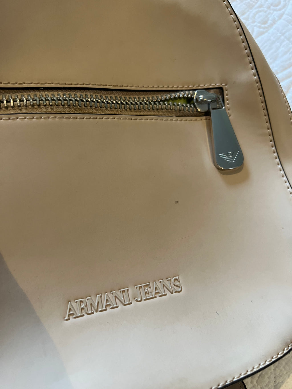Armani Jeans Beige mini back pack