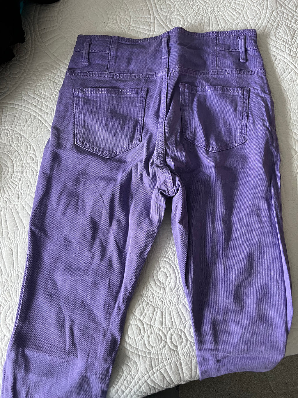 Purple skinny jean / Tall / Mid rise