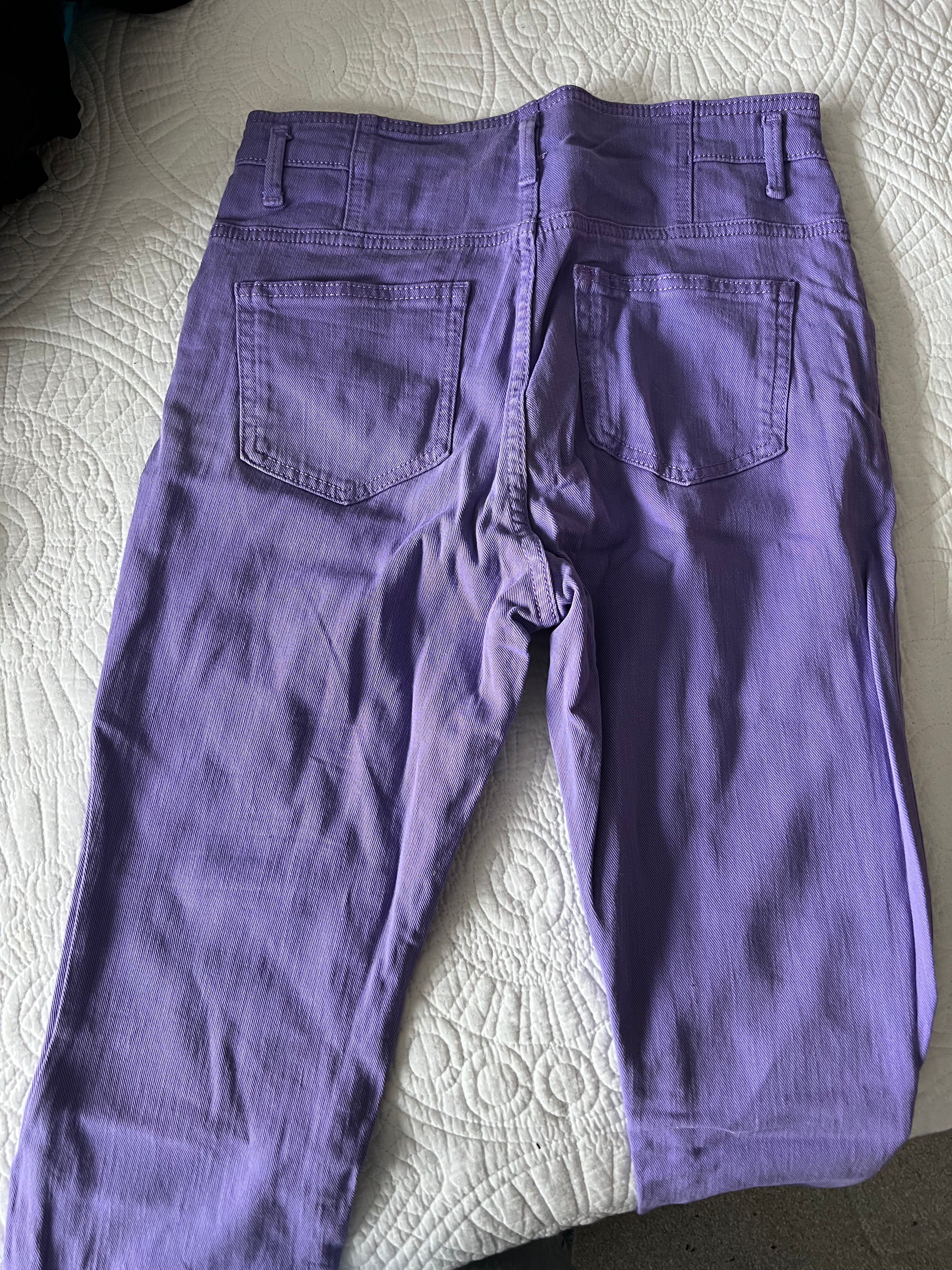 Purple skinny jean / Tall / Mid rise