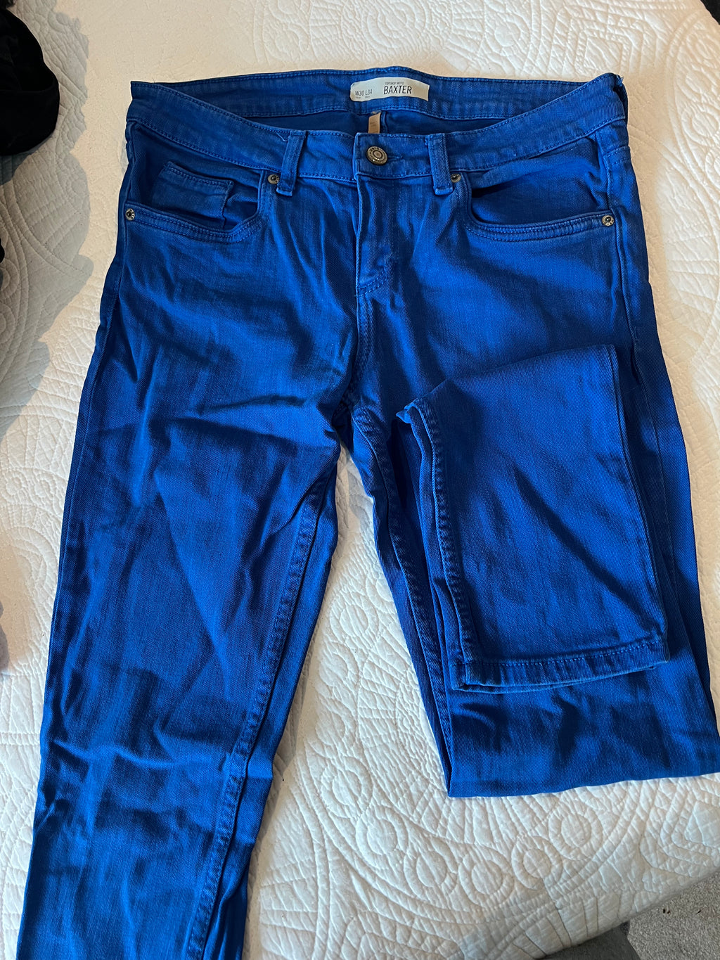 Blue skinny jeans / Mid rise