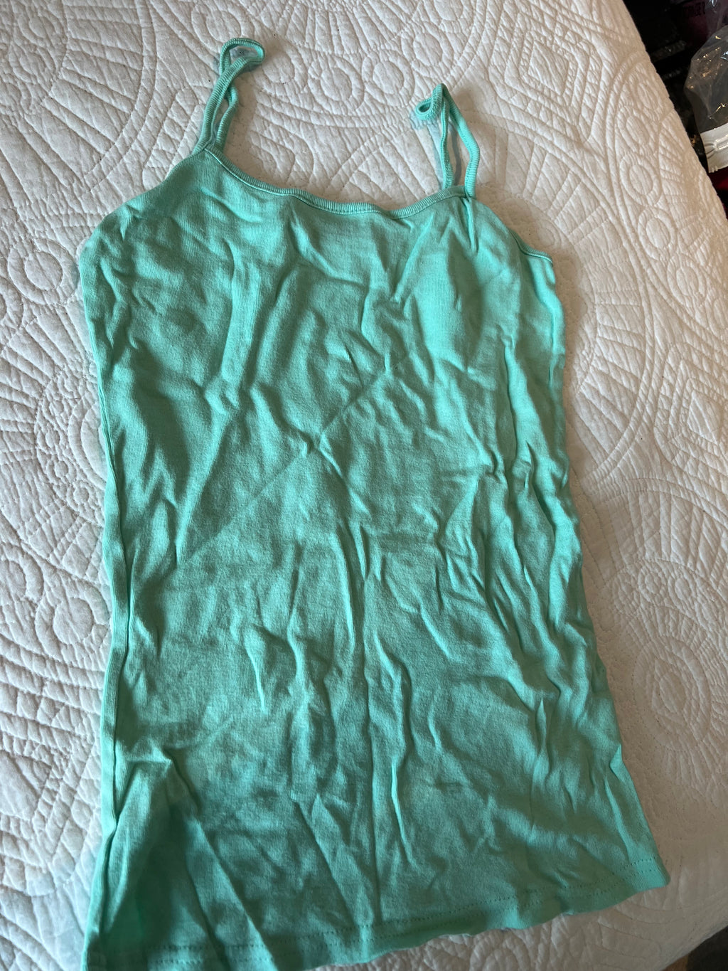 Mint green spaghetti strap vest