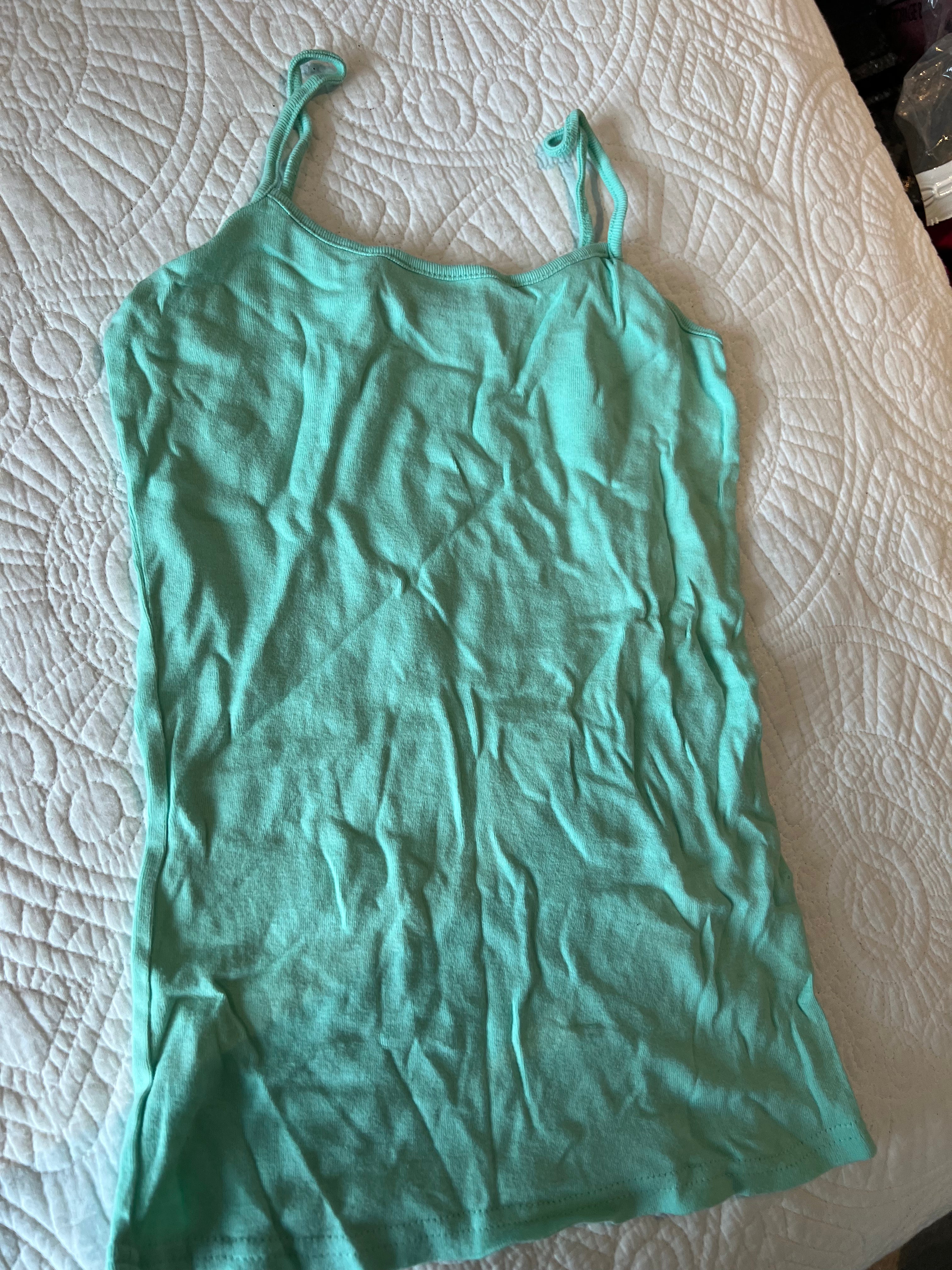 Mint green spaghetti strap vest