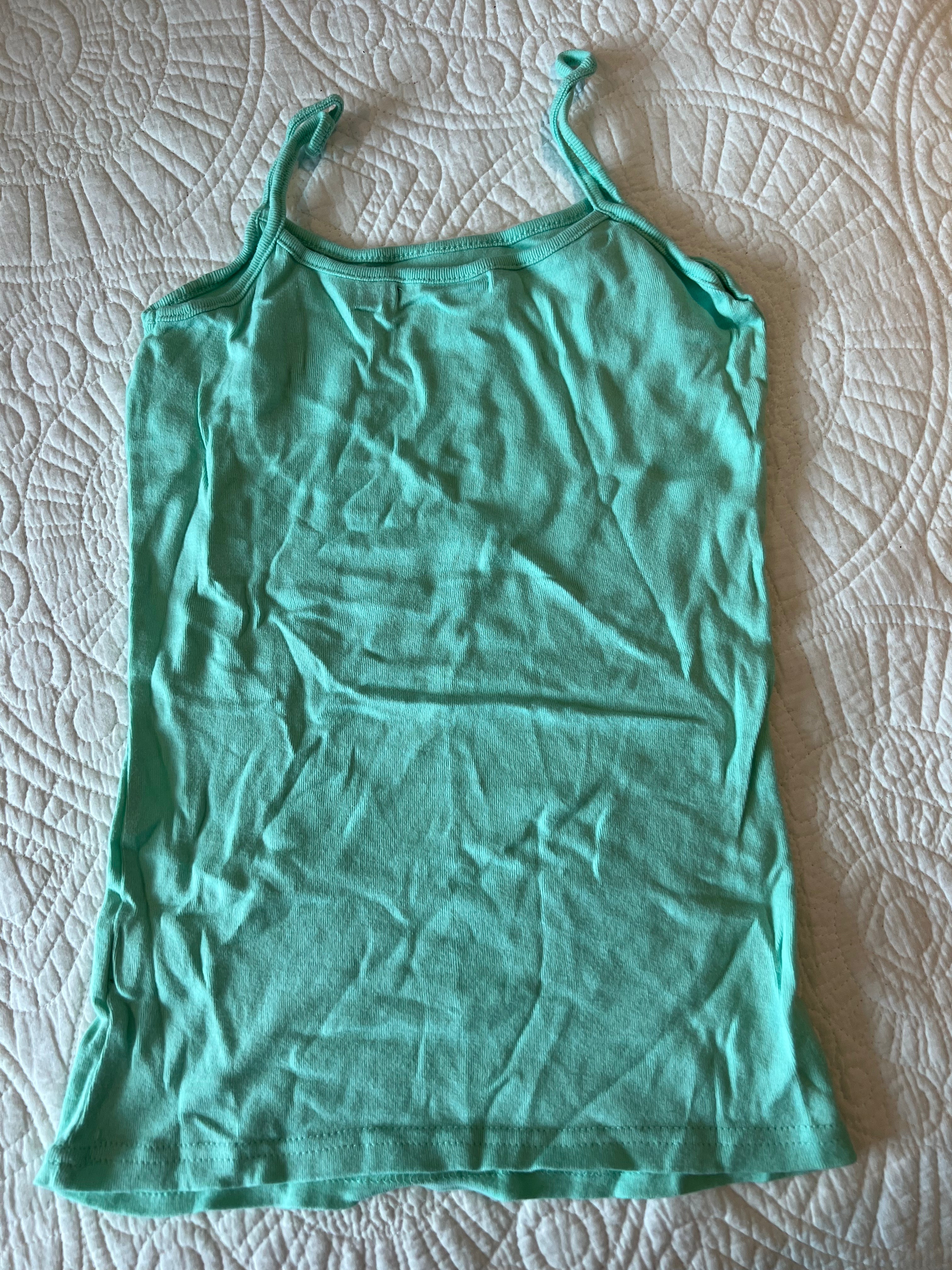 Mint green spaghetti strap vest