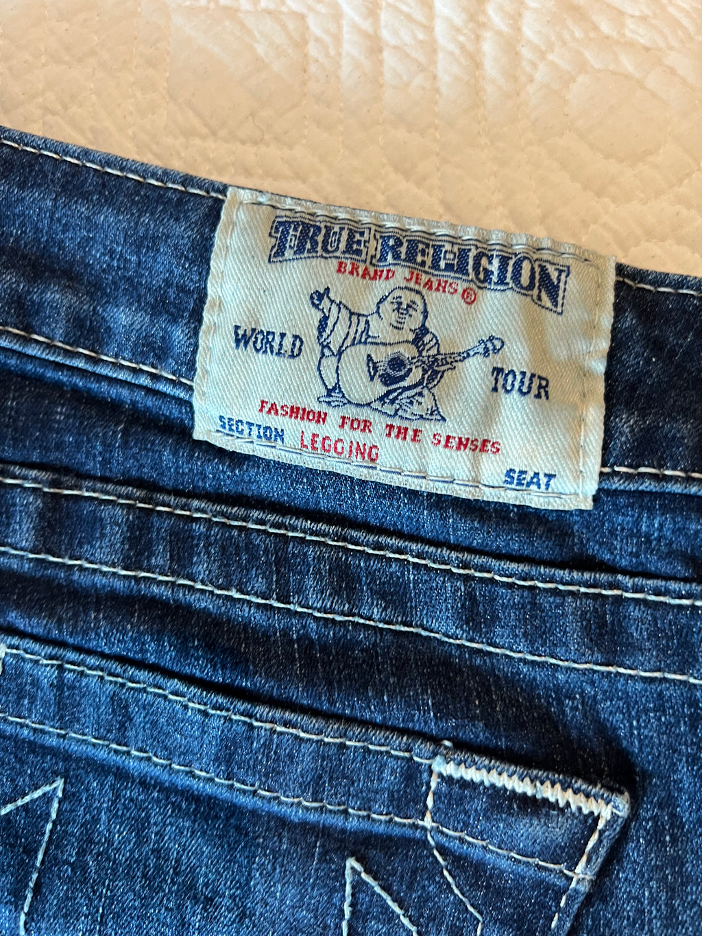 skinny jeans / Low rise / Dark blue wash