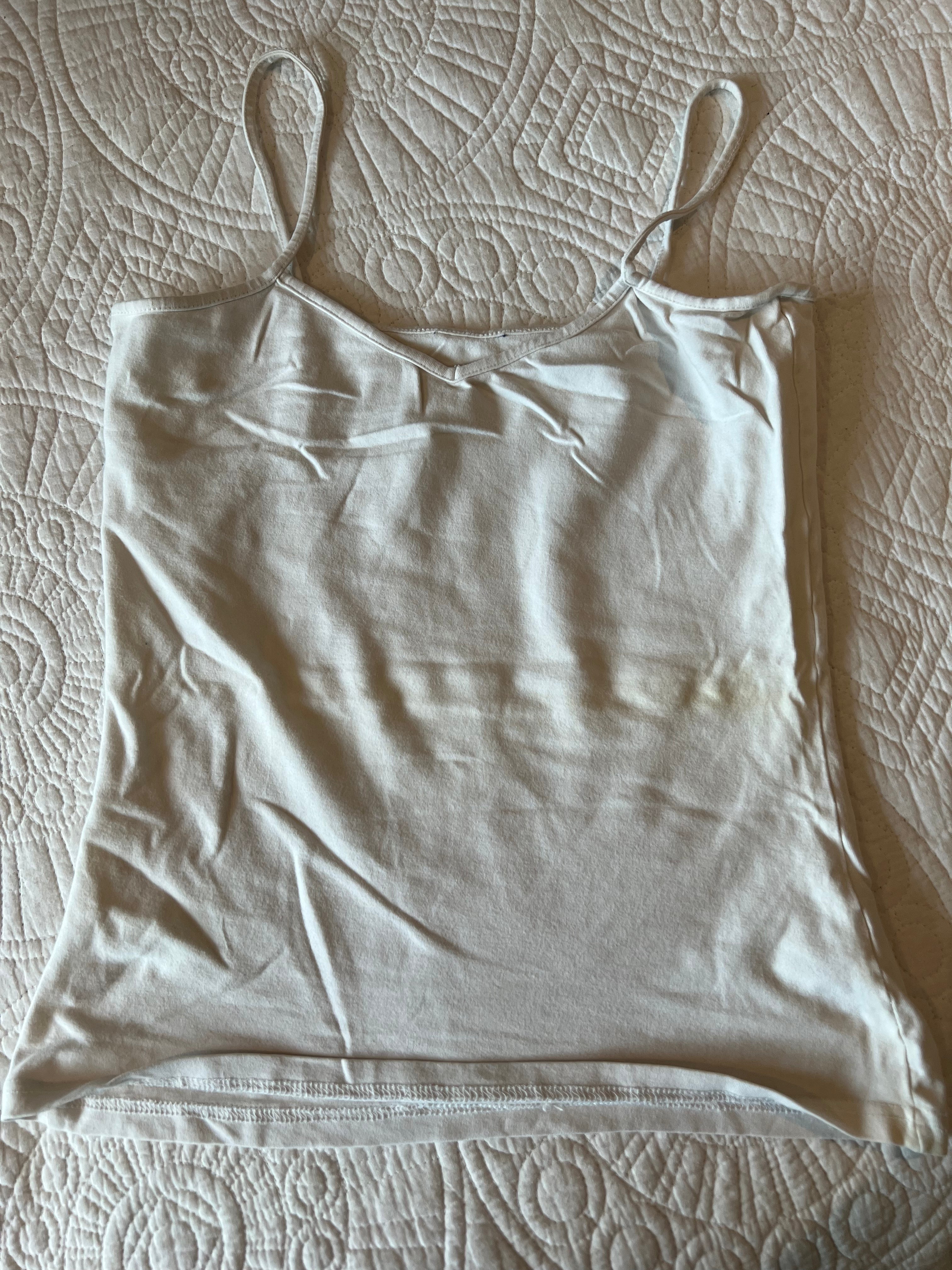 White spagetti strap tank top