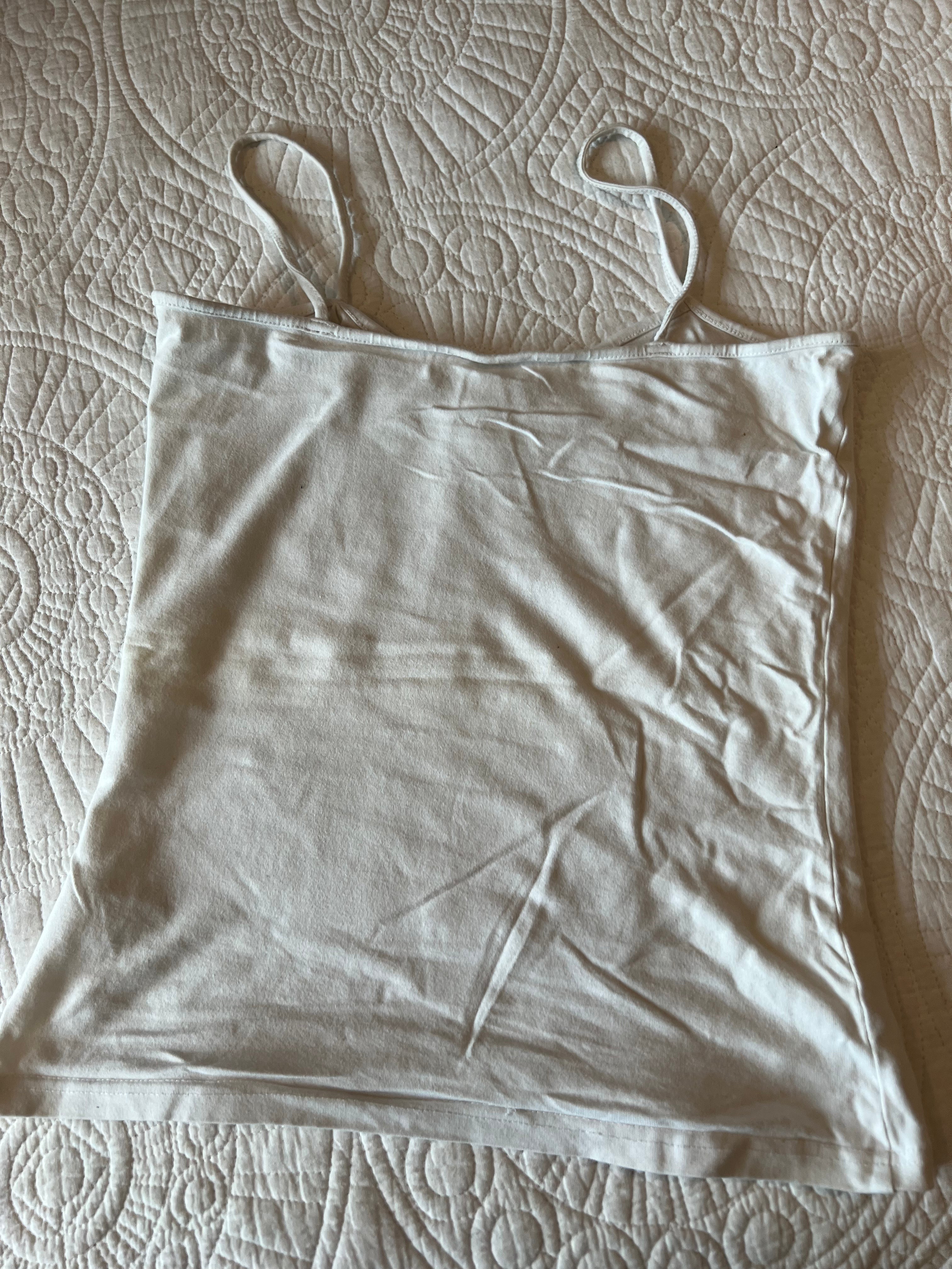 White spagetti strap tank top