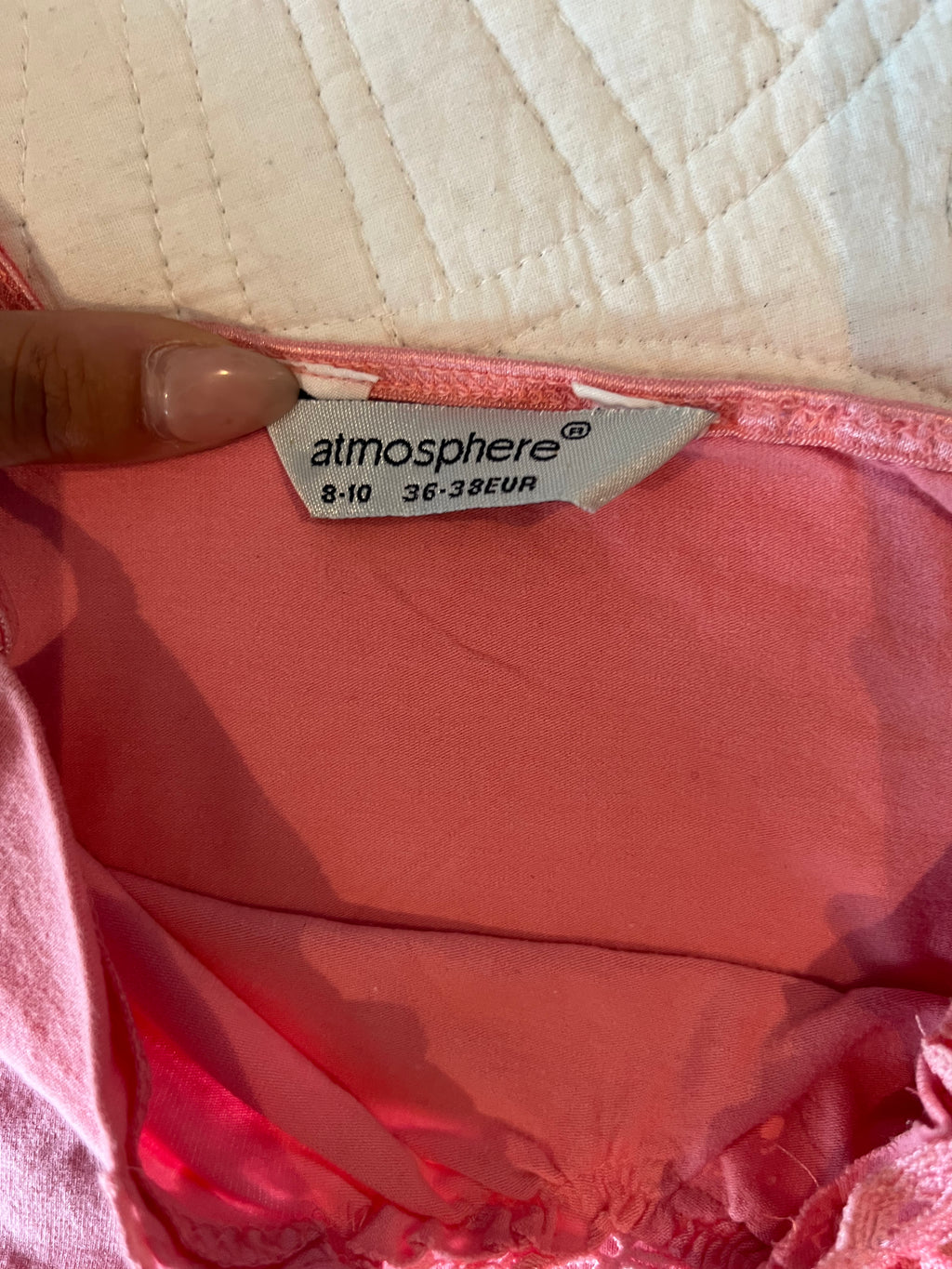 Pink spagetti strap tank top