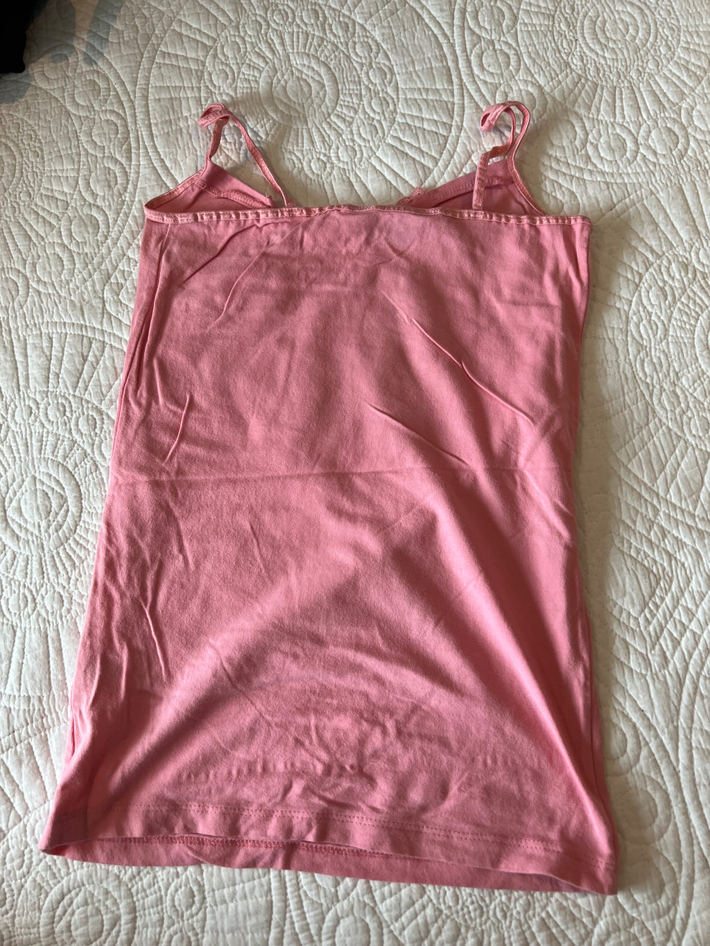 Pink spagetti strap tank top