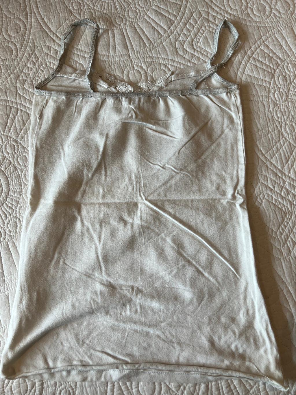 White spagetti strap tank top