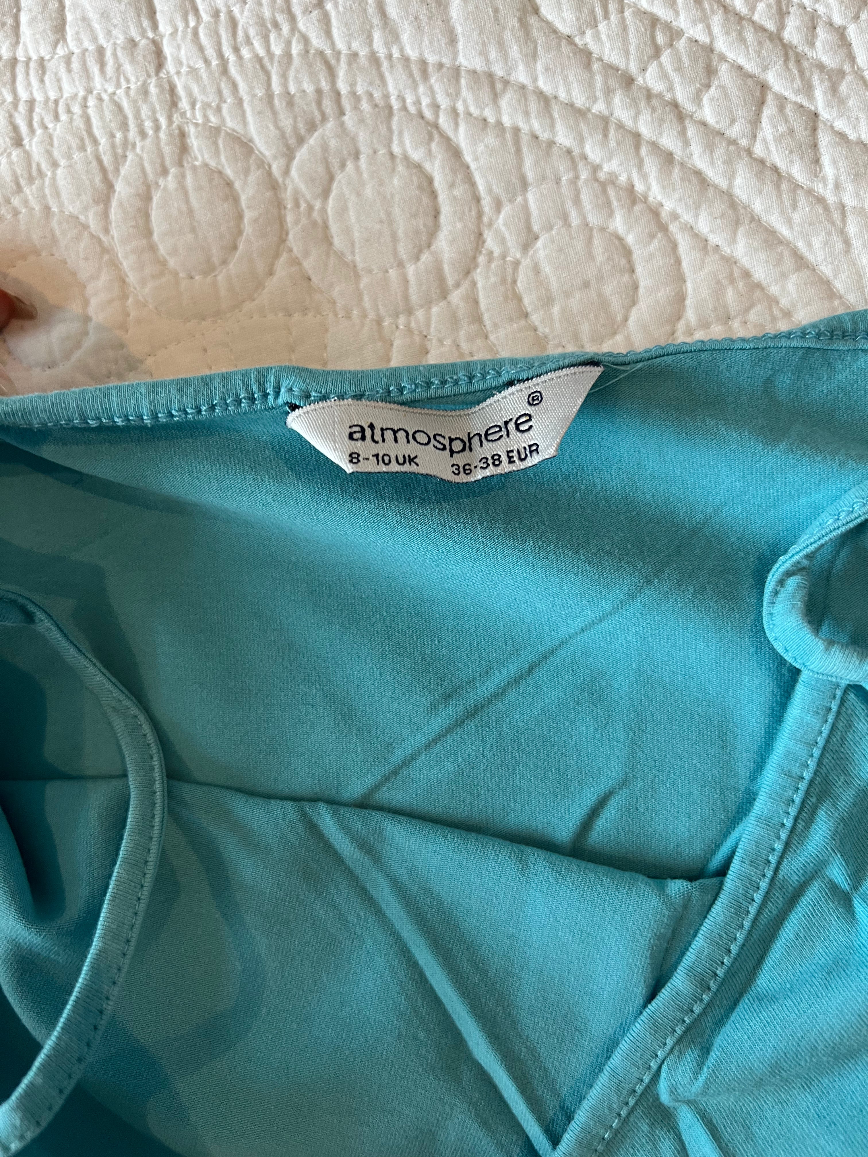 Blue spagetti strap tank top