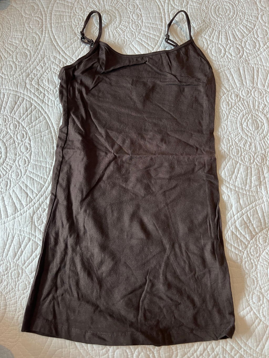 Brown spagetti strap tank top