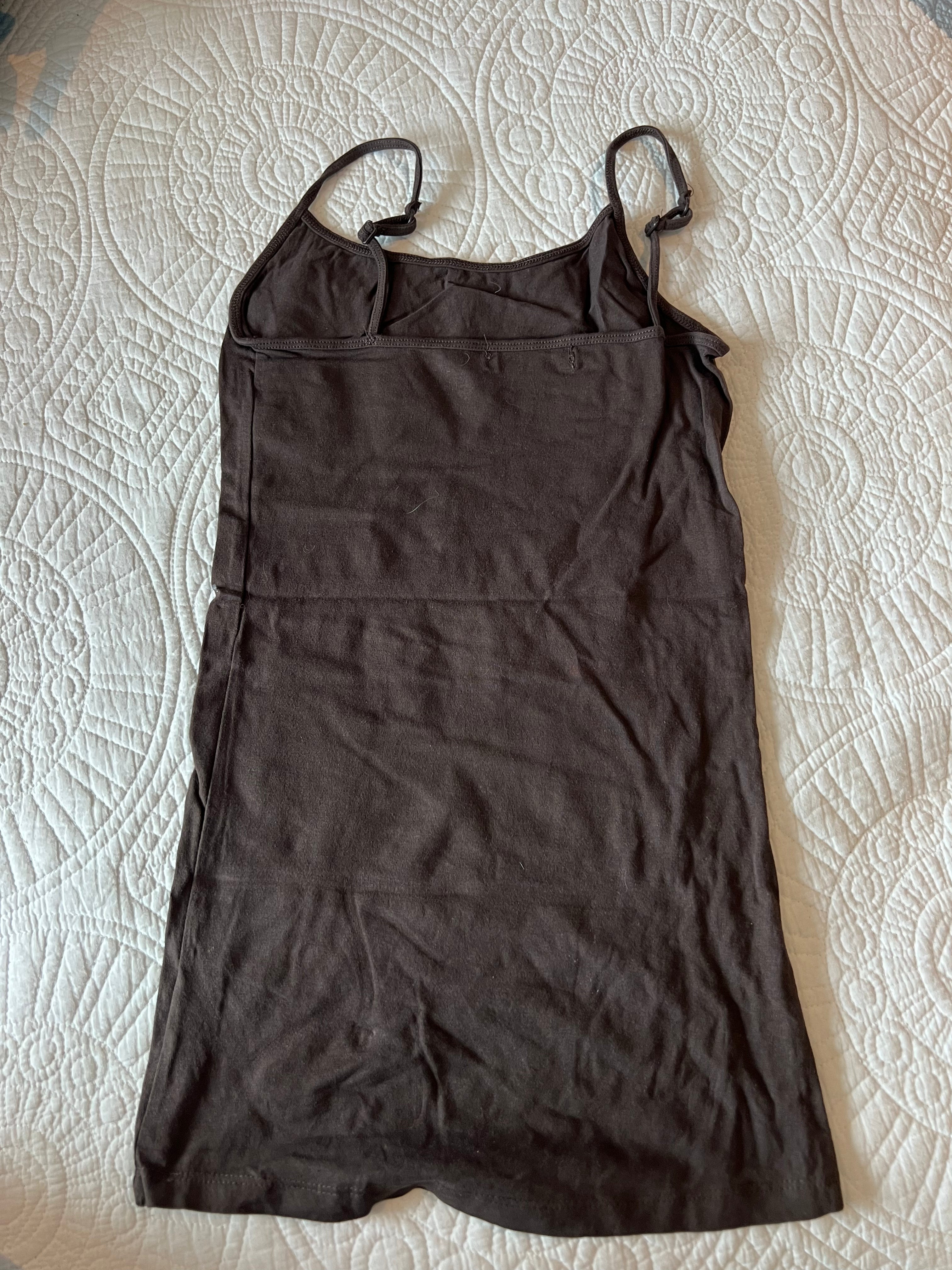 Brown spagetti strap tank top