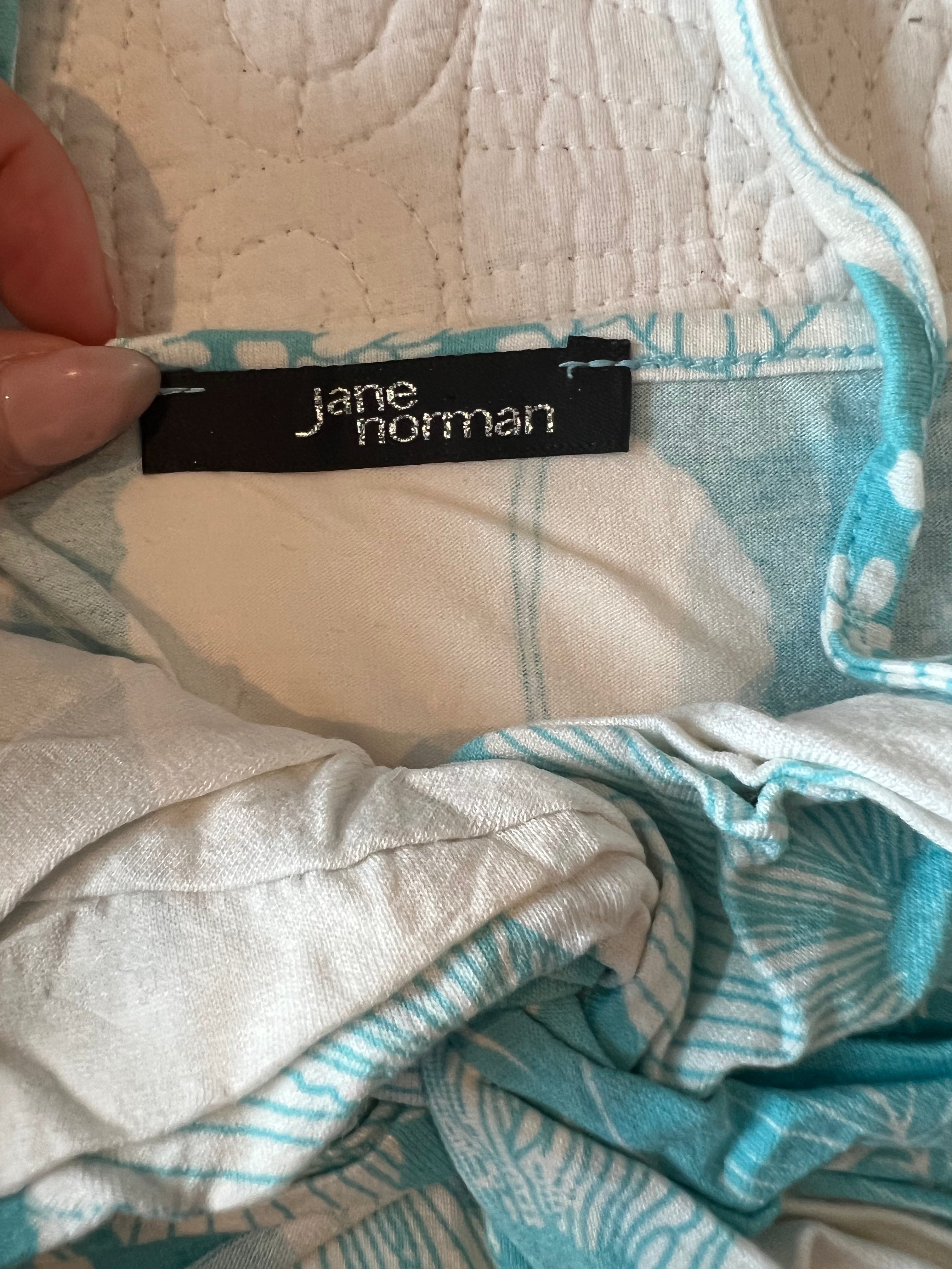 Jane Norman Blue / white spagetti strap crop top, front tie up detail
