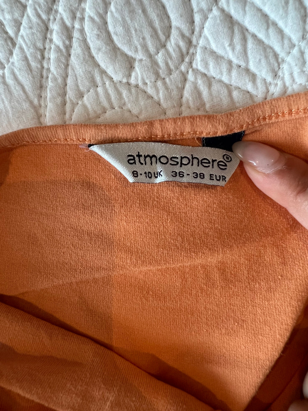 Pale orange tank top