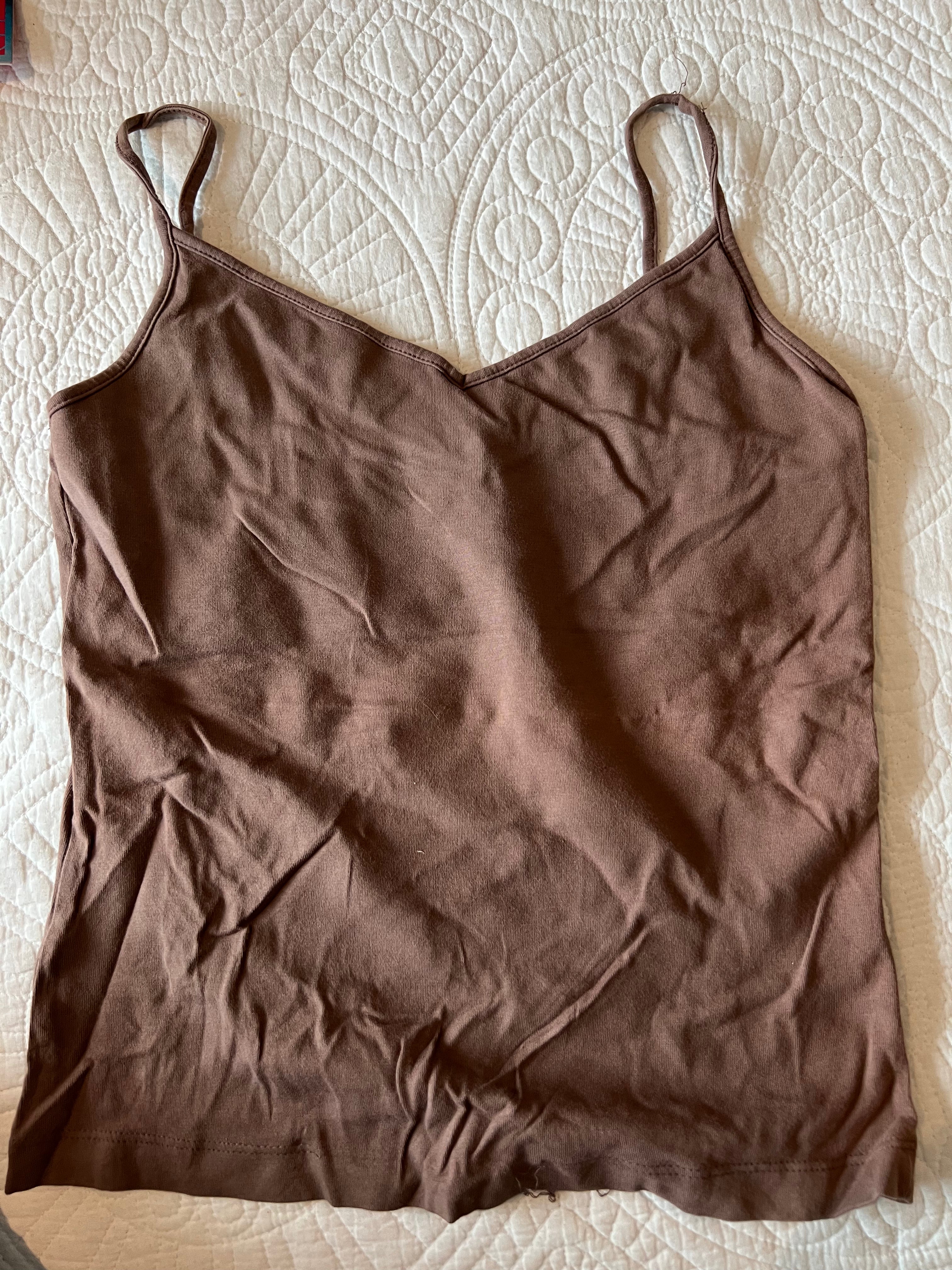 Brown tank top
