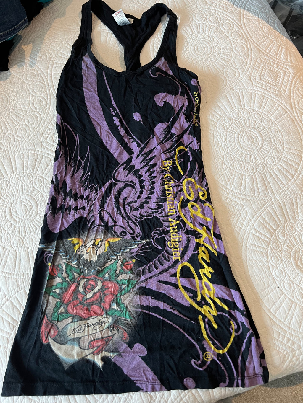 Ed Hardy graphic dress