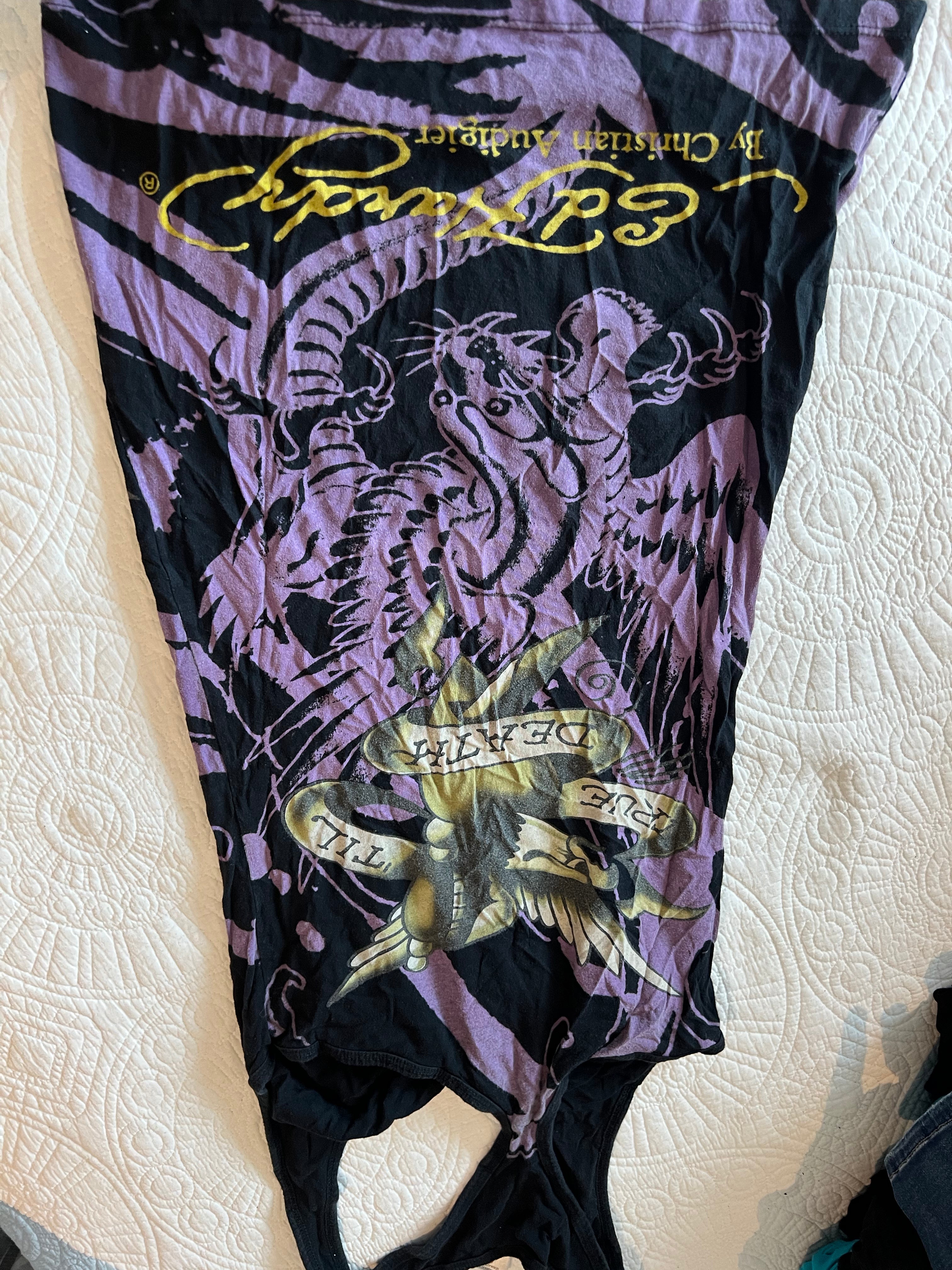 Ed Hardy graphic dress