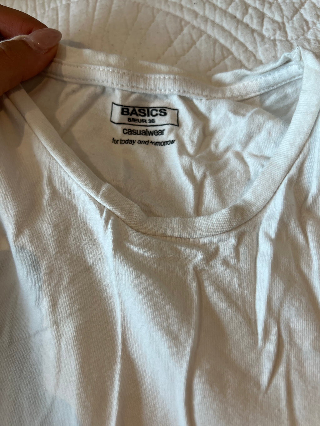 Long sleeve white top
