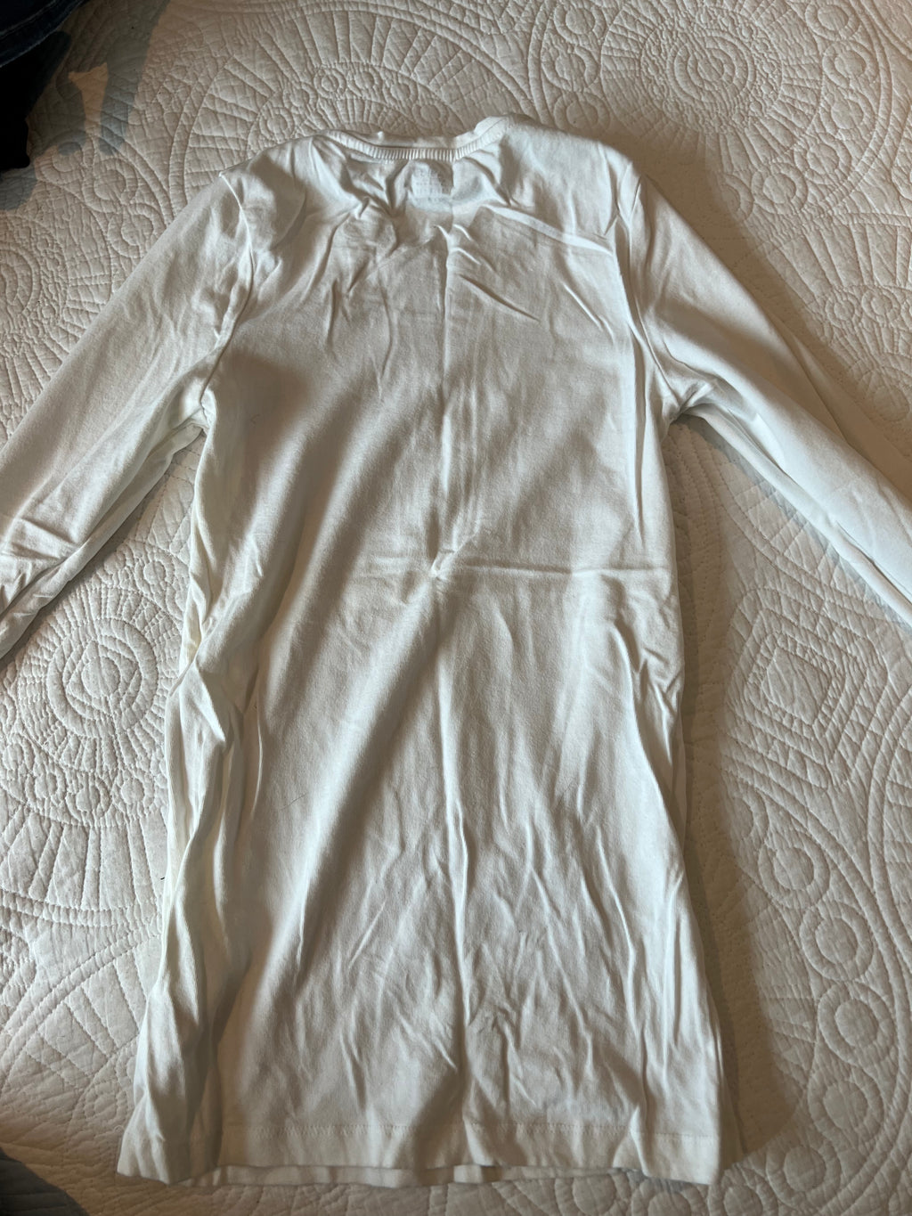 Long sleeve white top