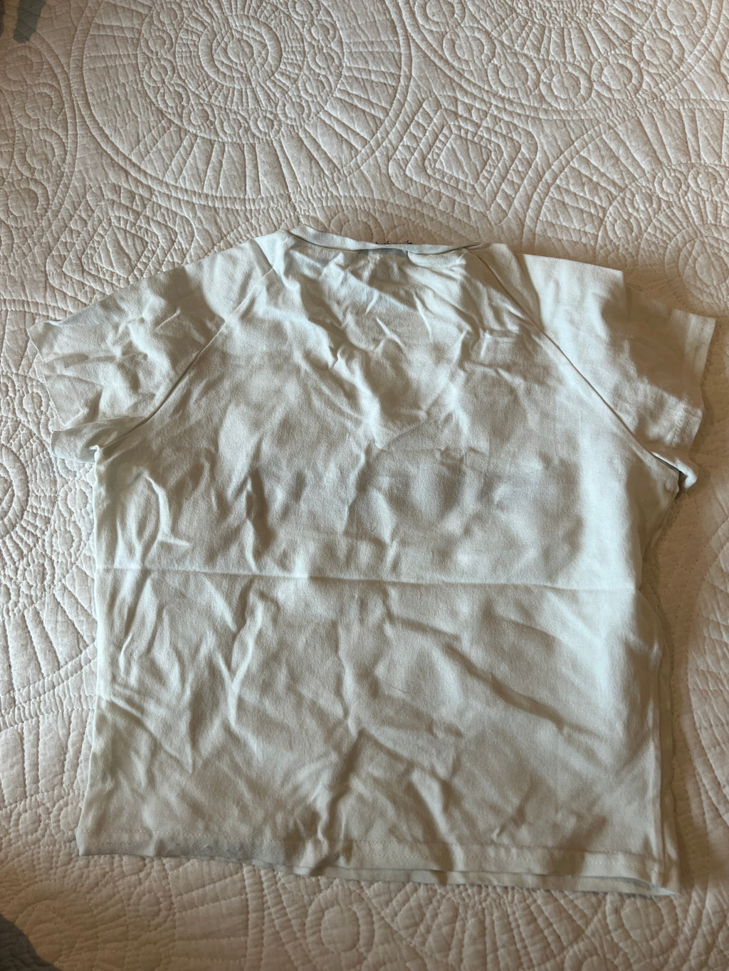 White morgan crop top