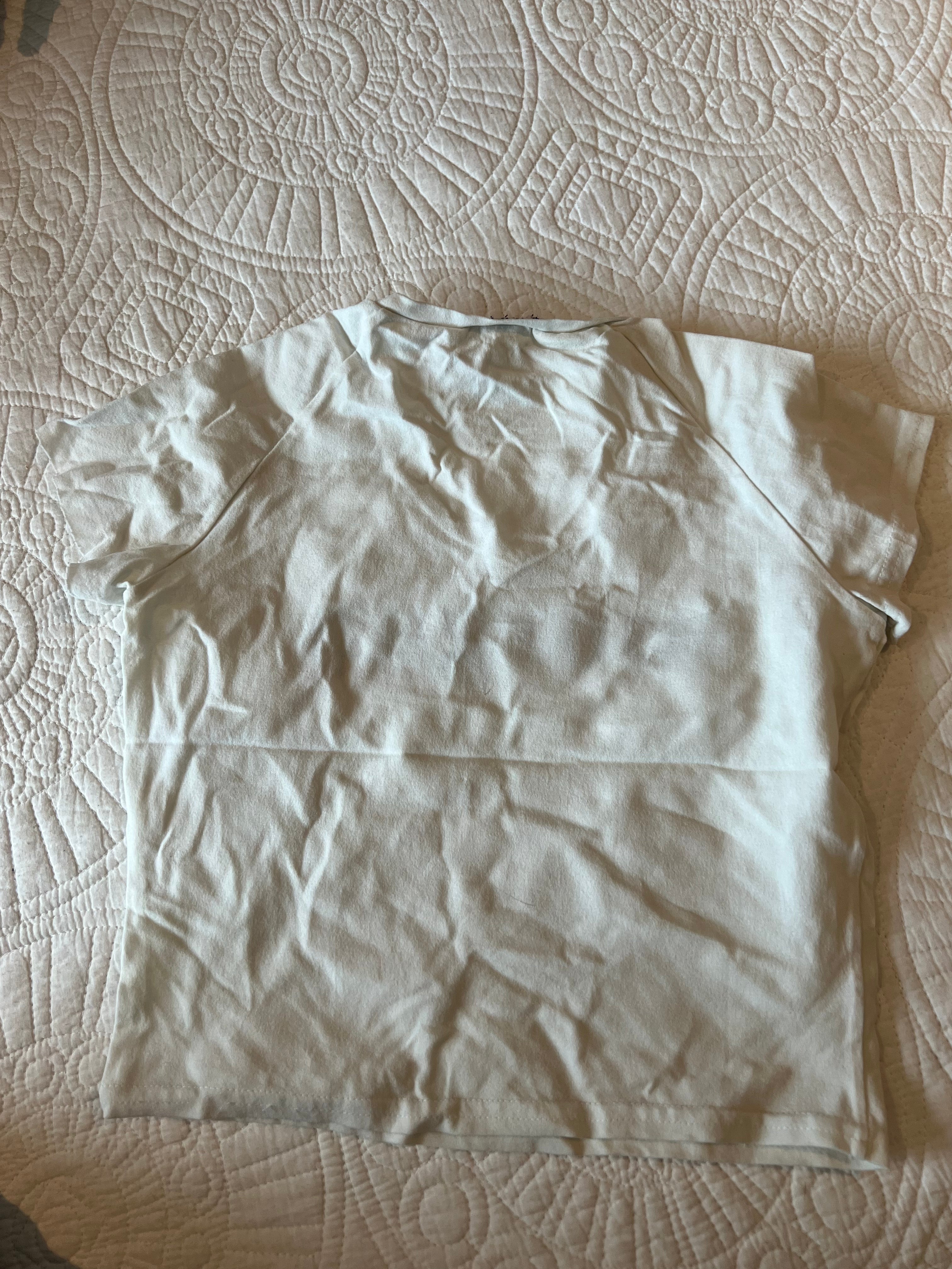 White morgan crop top