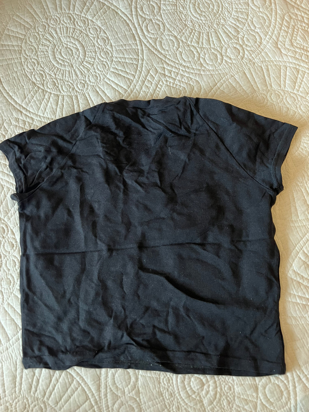 Black morgan crop top