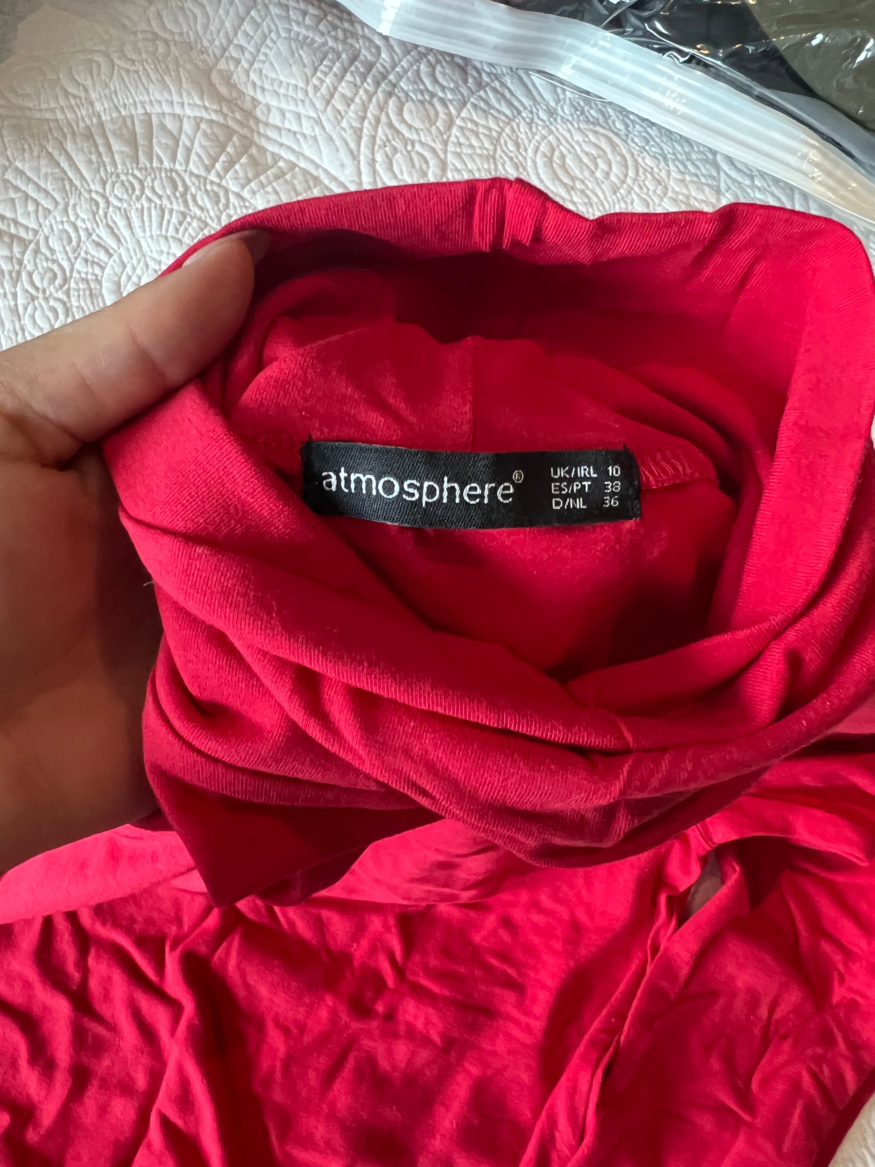 Red long sleeve turtleneck