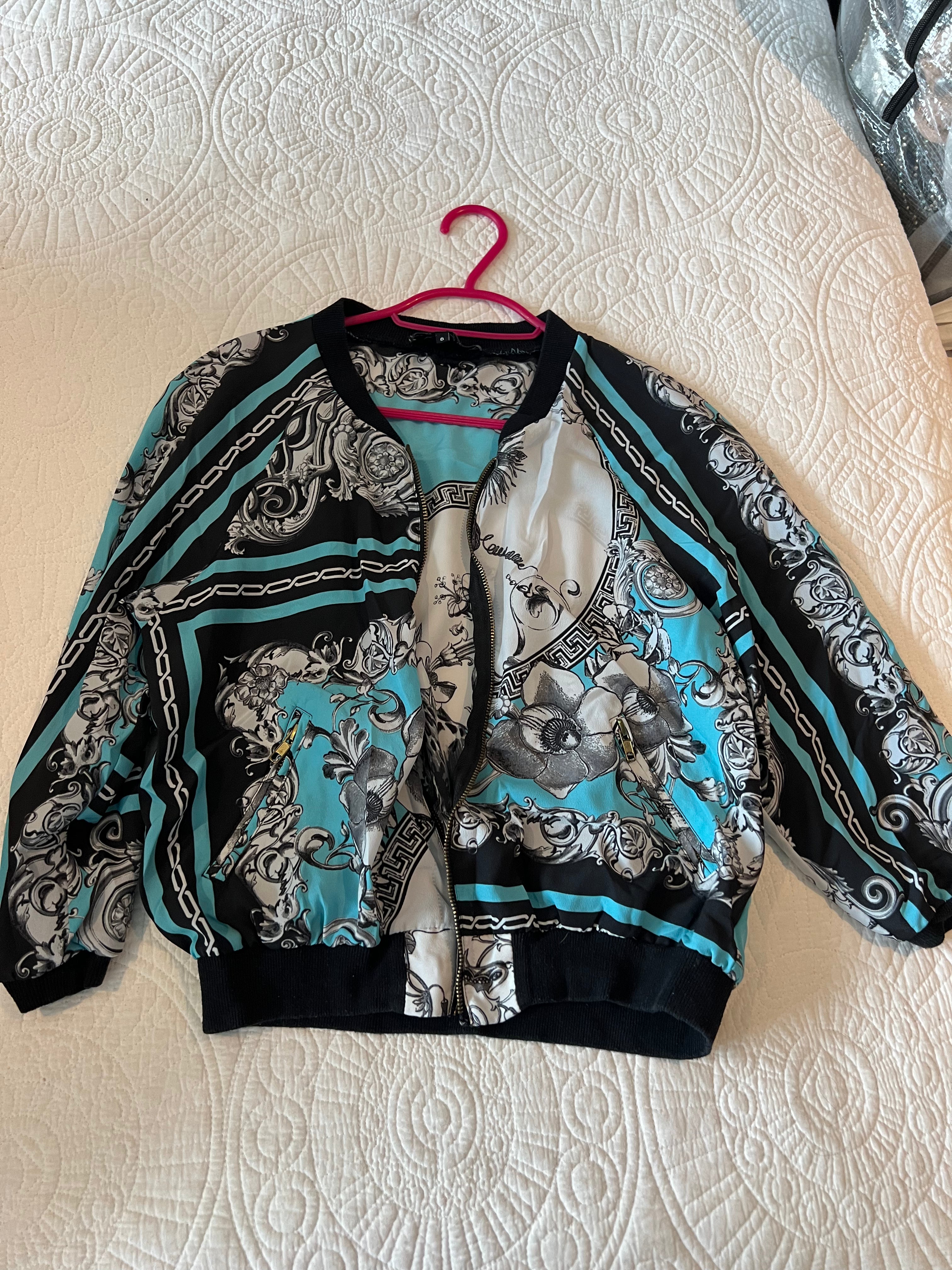 Blue / black, thin material jacket