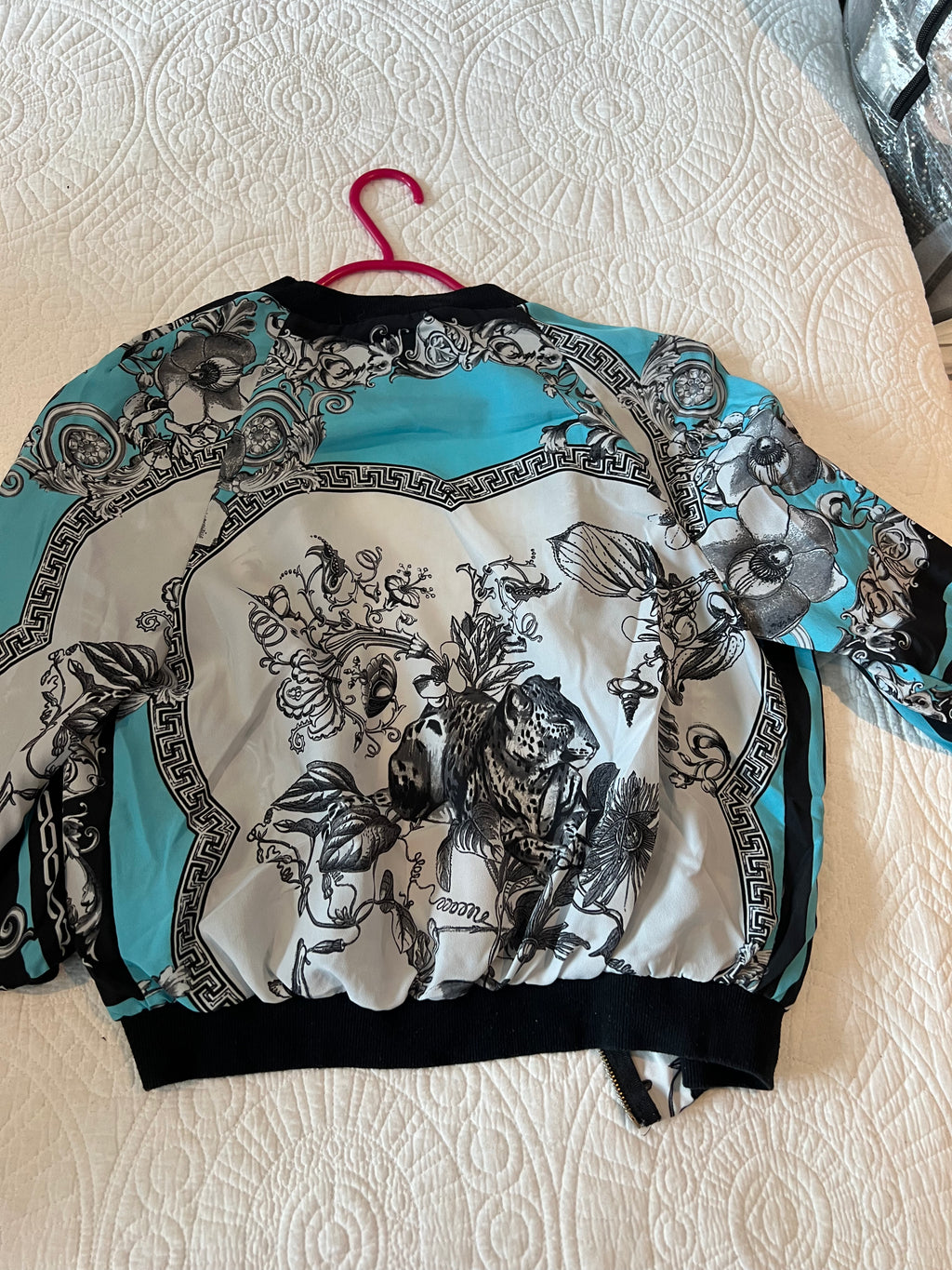 Blue / black, thin material jacket