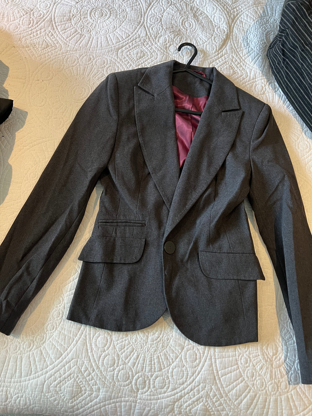 Grey fitted blazer