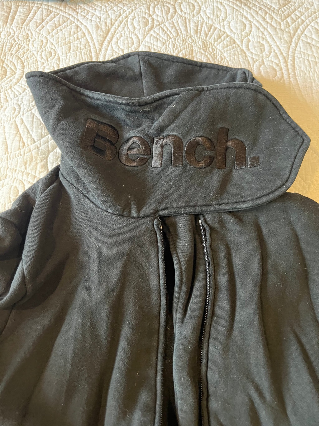 Bench Long black zip up jumper