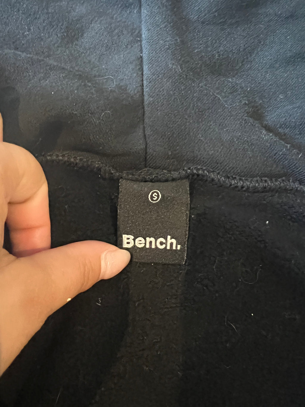 Bench Long black zip up jumper