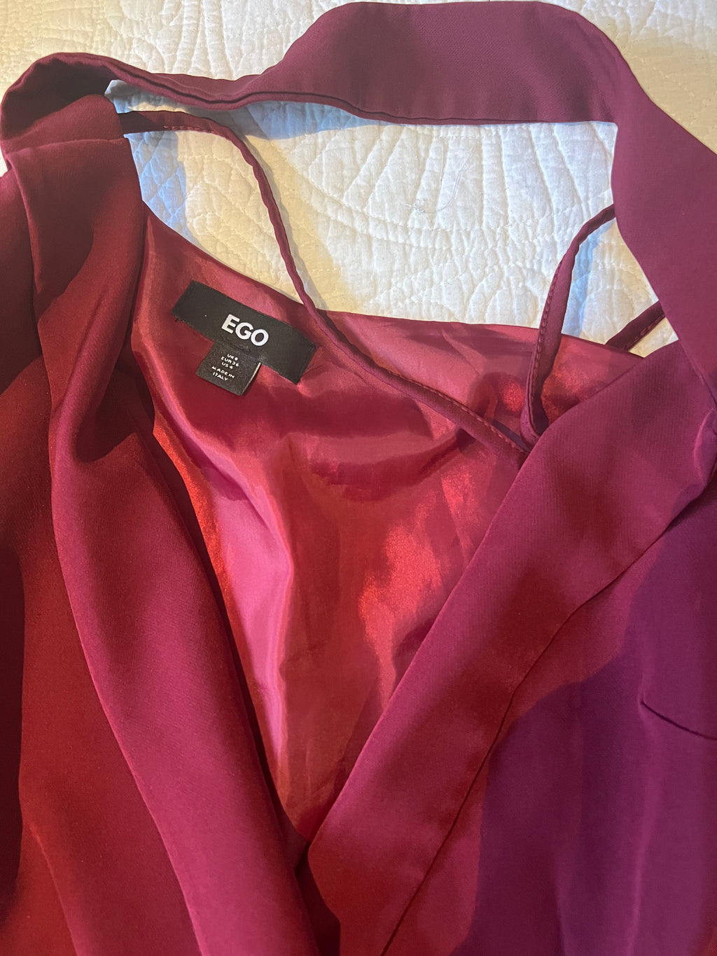 EGO burgundy blazer dress / Cut out shoulder