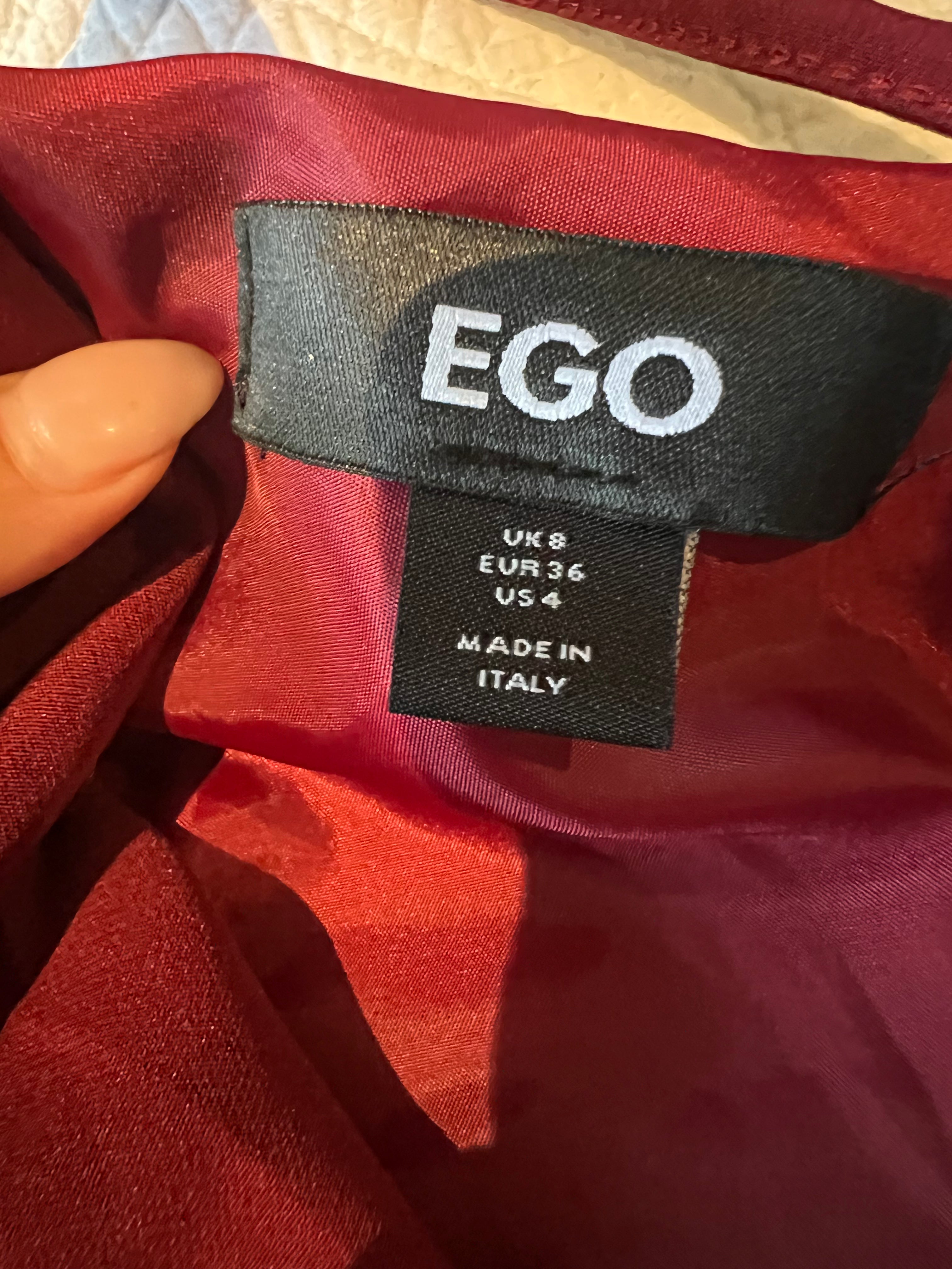 EGO burgundy blazer dress / Cut out shoulder
