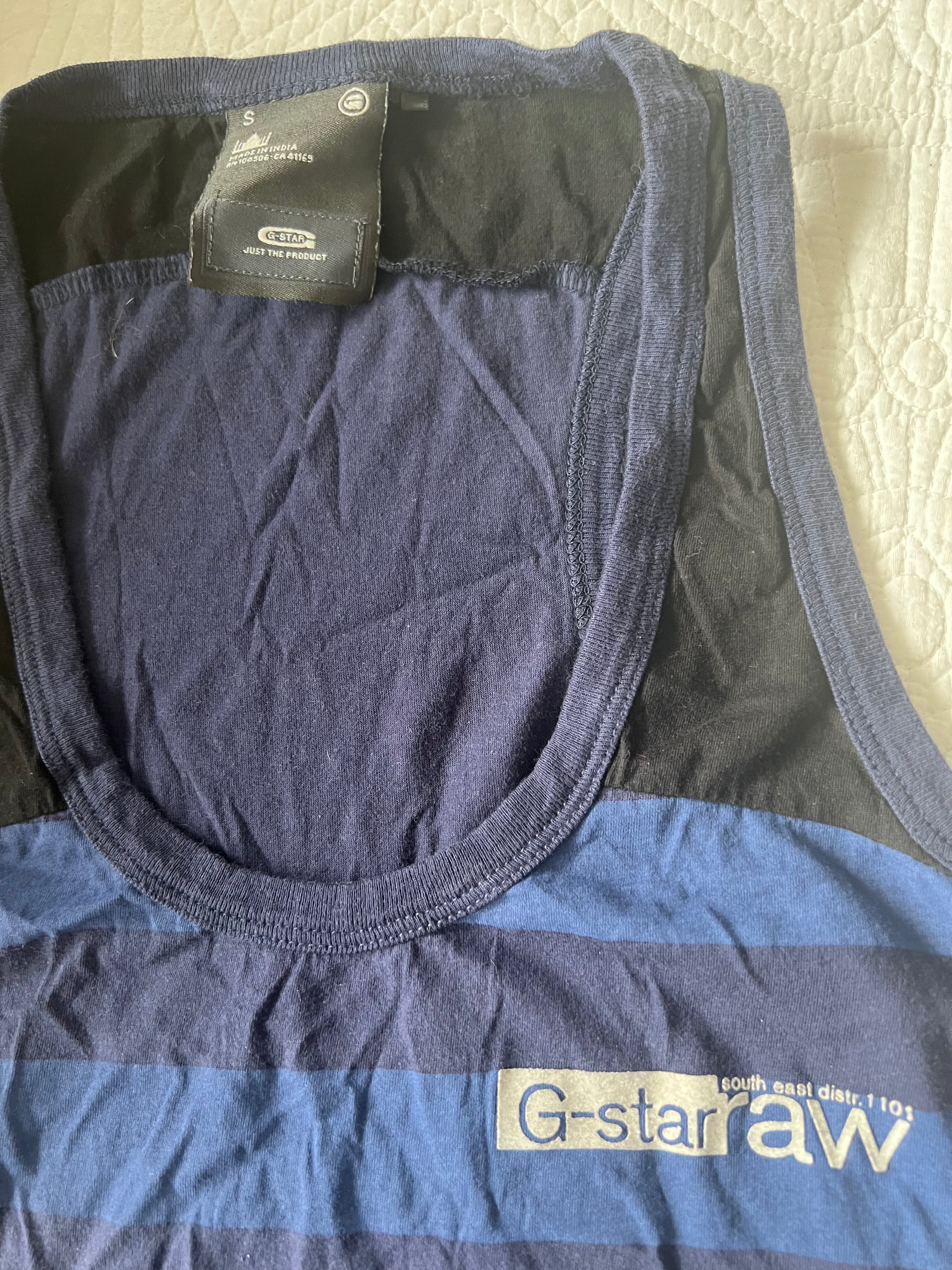 G-star Blue striped short dress / Drawstring on waist