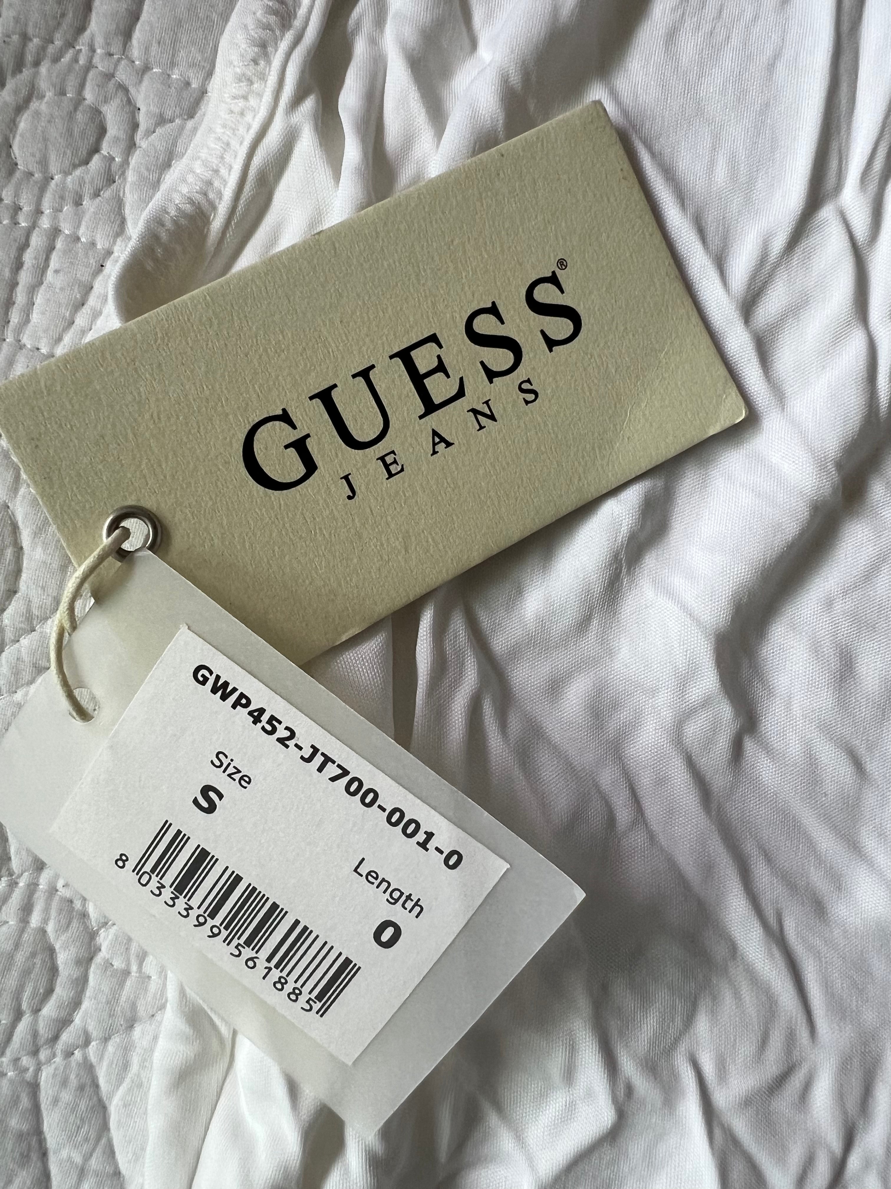 Guess White backless mini dress
