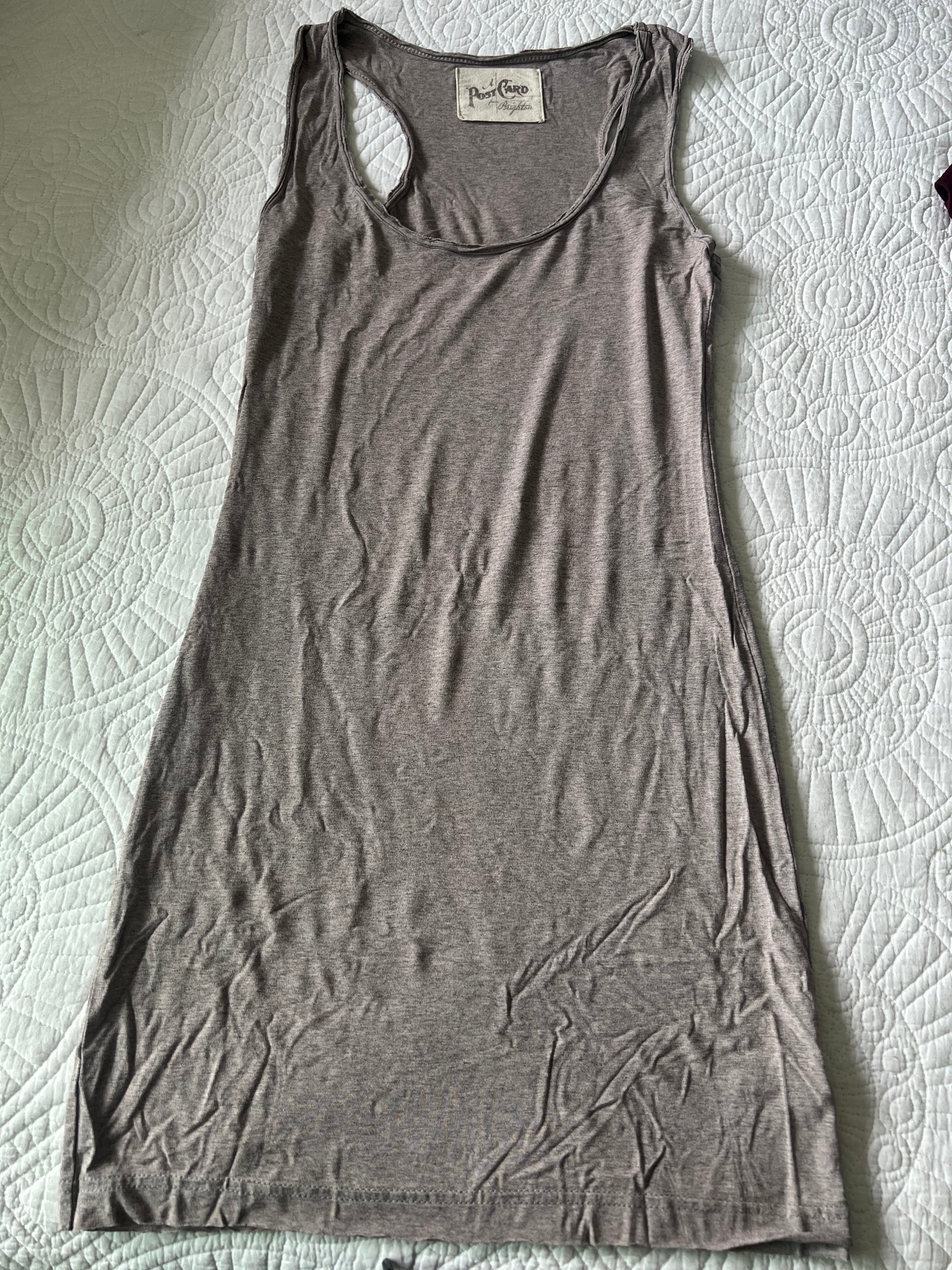 Light brown t-shirt dress