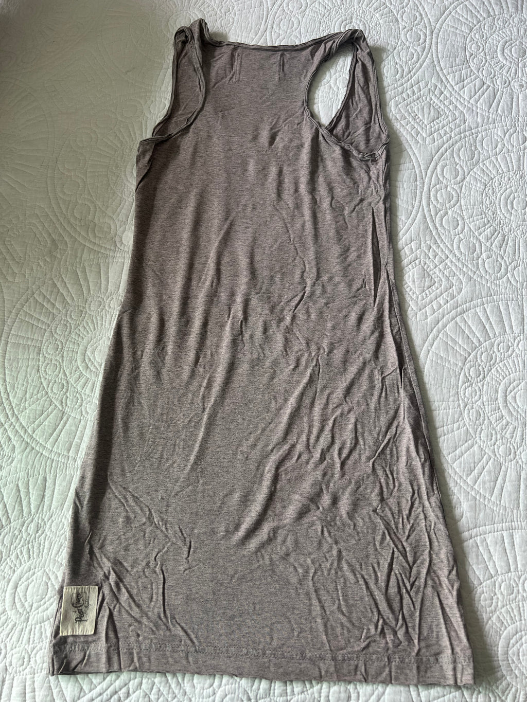 Light brown t-shirt dress