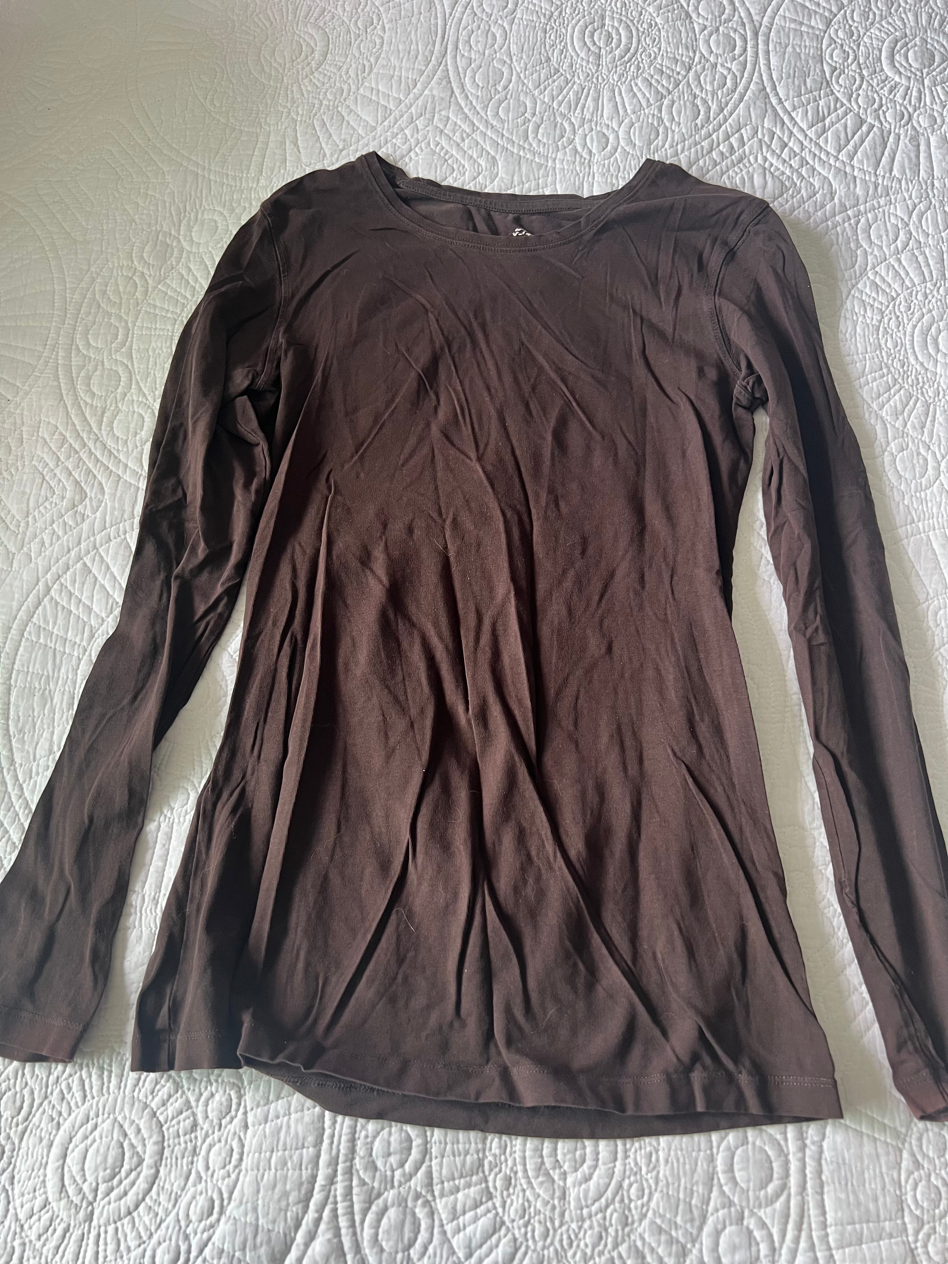 Brown long sleeve top
